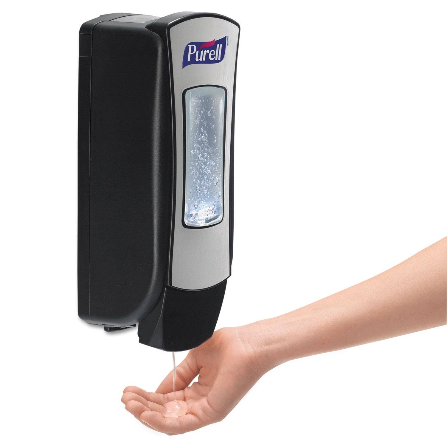 PURELL® Advanced Hand Sanitizer Green Certified Gel Refill, For ADX-12 Dispensers, 1,200 mL, Fragrance-Free, 3/Carton