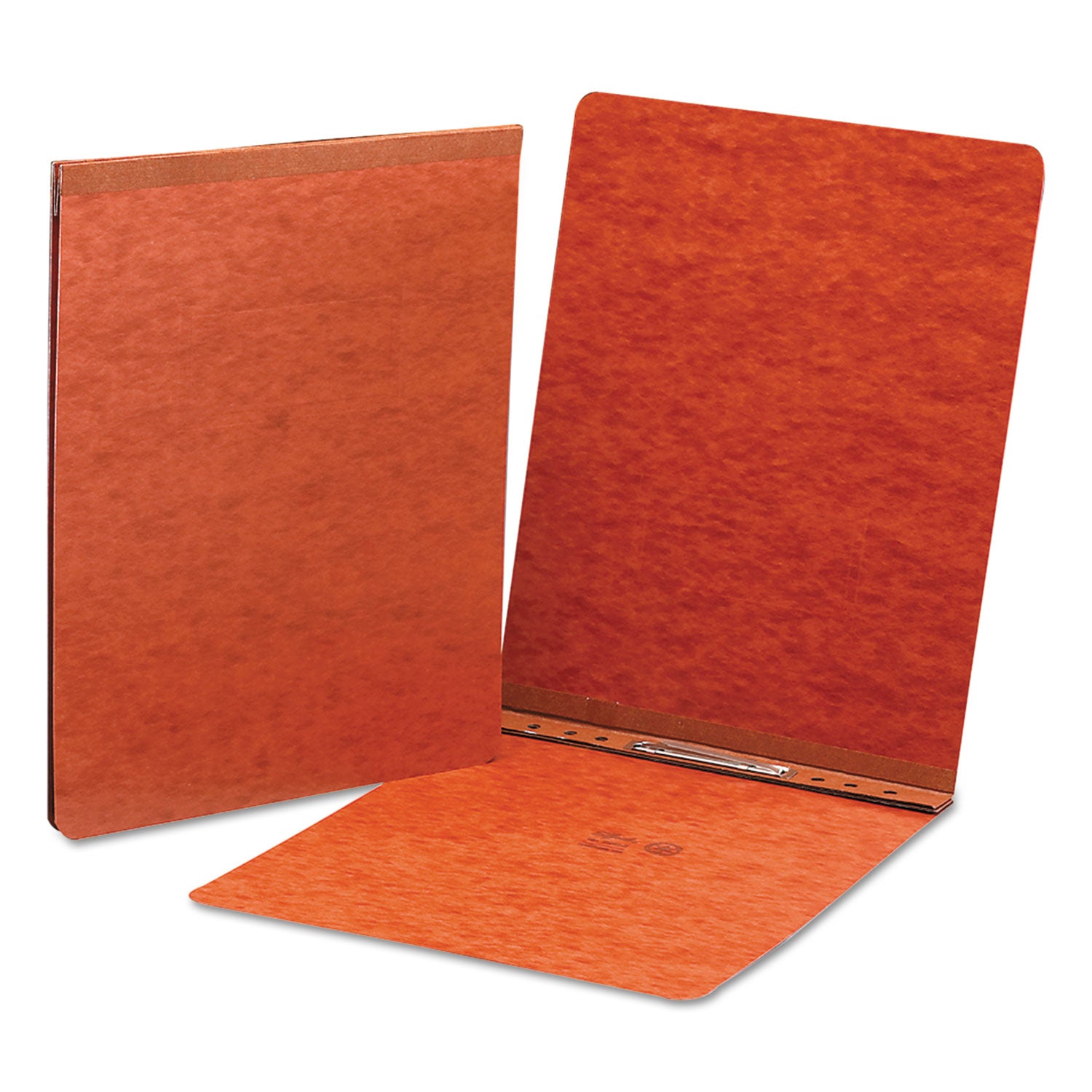 Prong Fastener Premium Pressboard Report Cover, Two-Piece Prong Fastener, 2" Capacity, 8.5 x 11, Red/Red