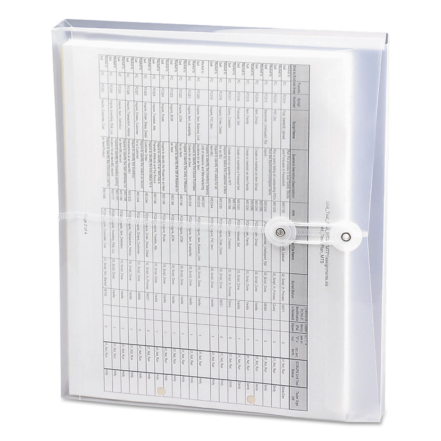 Smead Poly String and Button Interoffice Envelopes, Open-Side (Horizontal), 9.75 x 11.63, Clear, 5/Pack