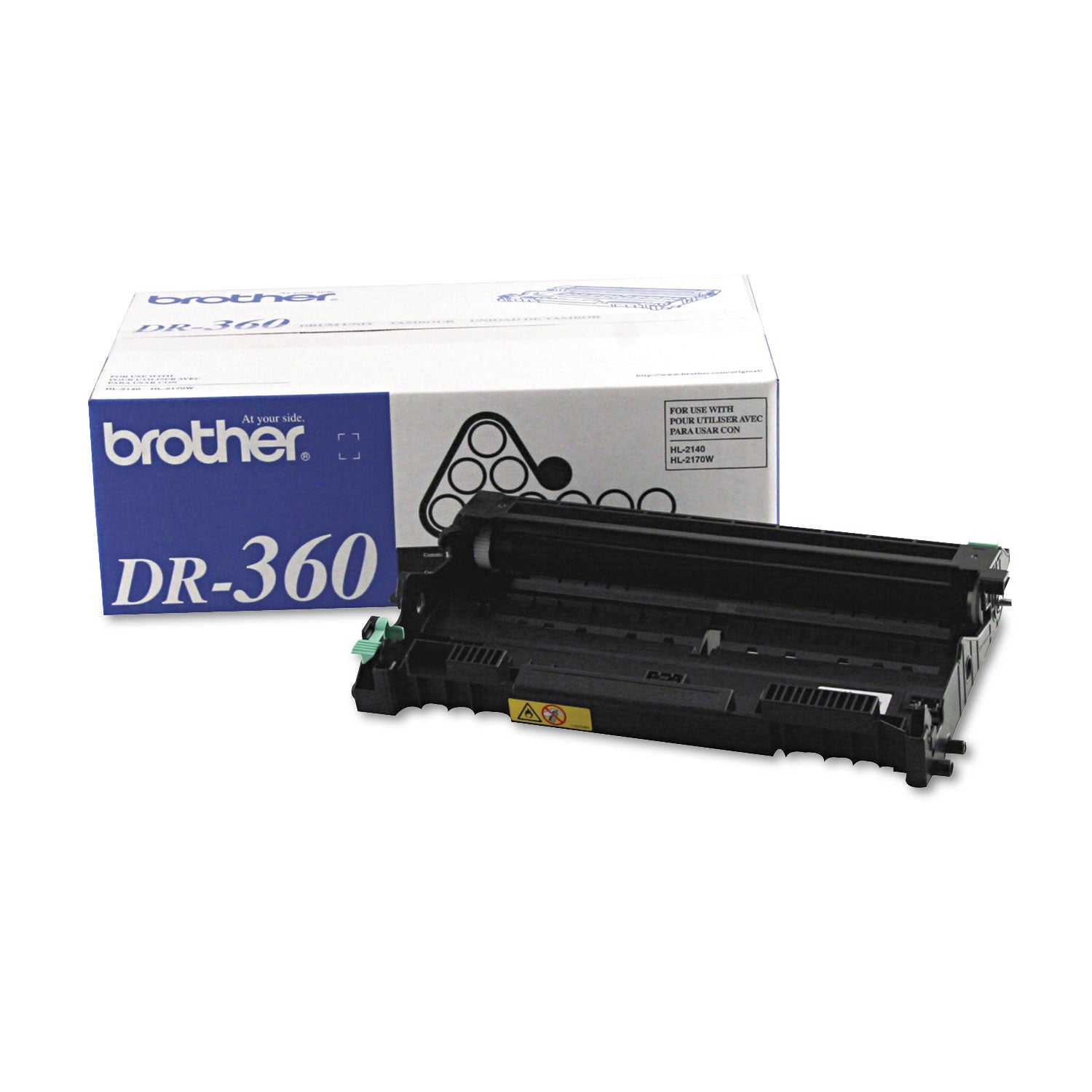 DR360 Drum Unit, 12,000 Page-Yield, Black