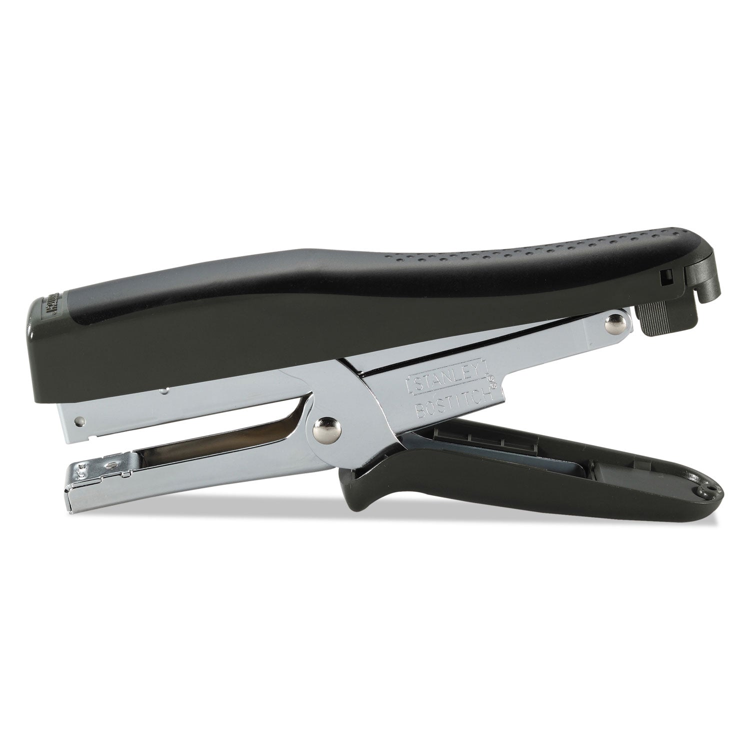 B8 Xtreme Duty Plier Stapler, 45-Sheet Capacity, 0.25" to 0.38" Staples, 2.5" Throat, Black/Charcoal Gray