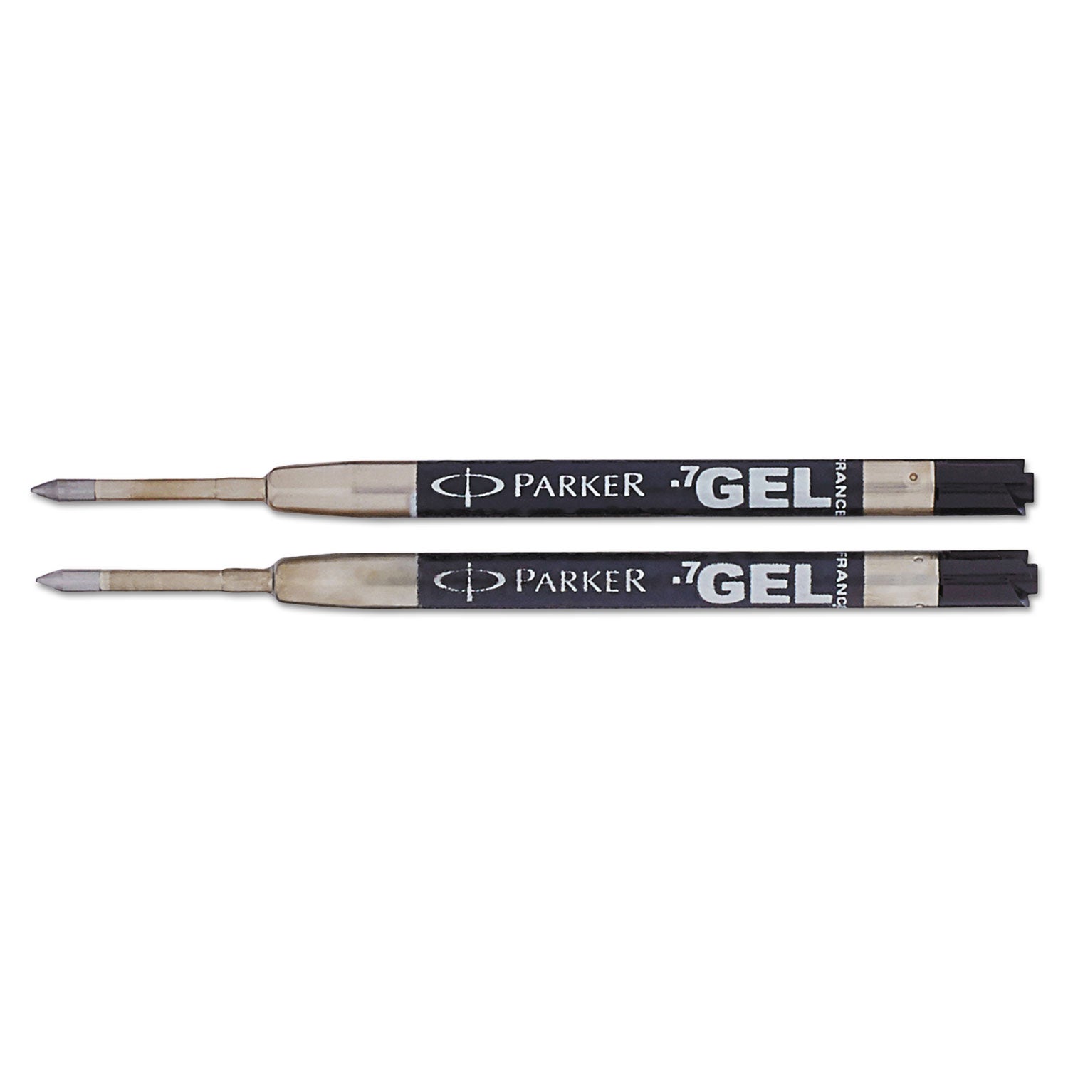 Parker® Refill For Parker Retractable Gel Ink Roller Ball Pens, Medium Conical Tip, Black Ink, 2/pack