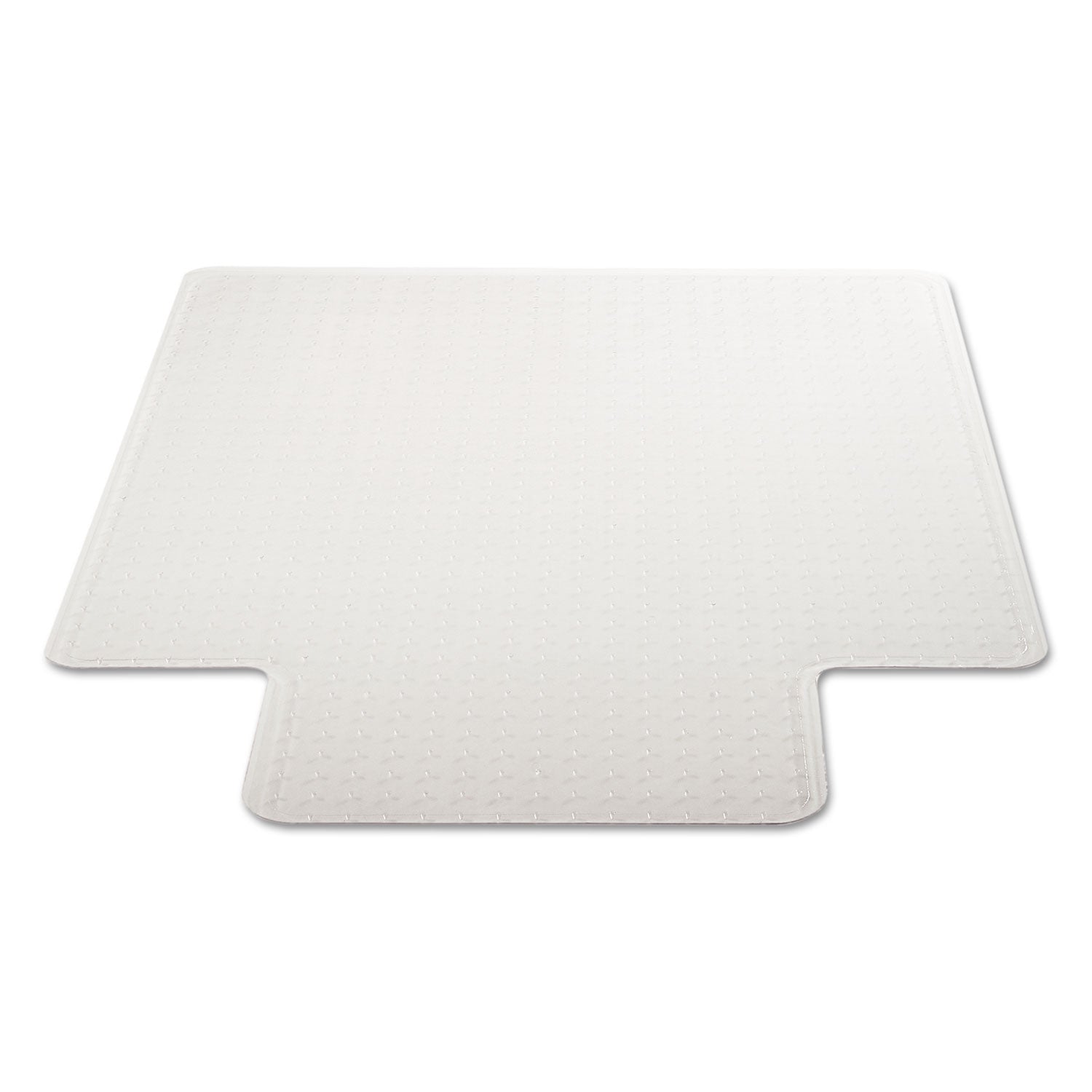 deflecto® Duramat Moderate Use Chair Mat, Low Pile Carpet, Flat, 36 X 48, Lipped, Clear