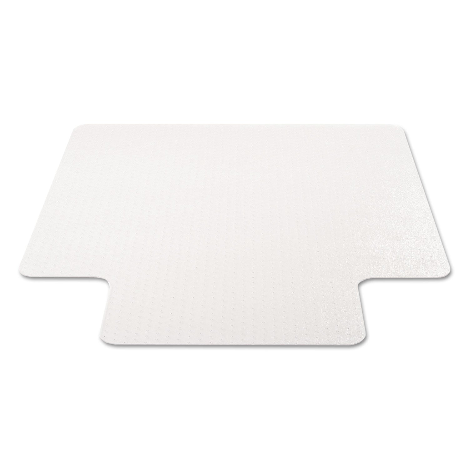 deflecto® Economat Occasional Use Chair Mat, Low Pile Carpet, Flat, 36 X 48, Lipped, Clear