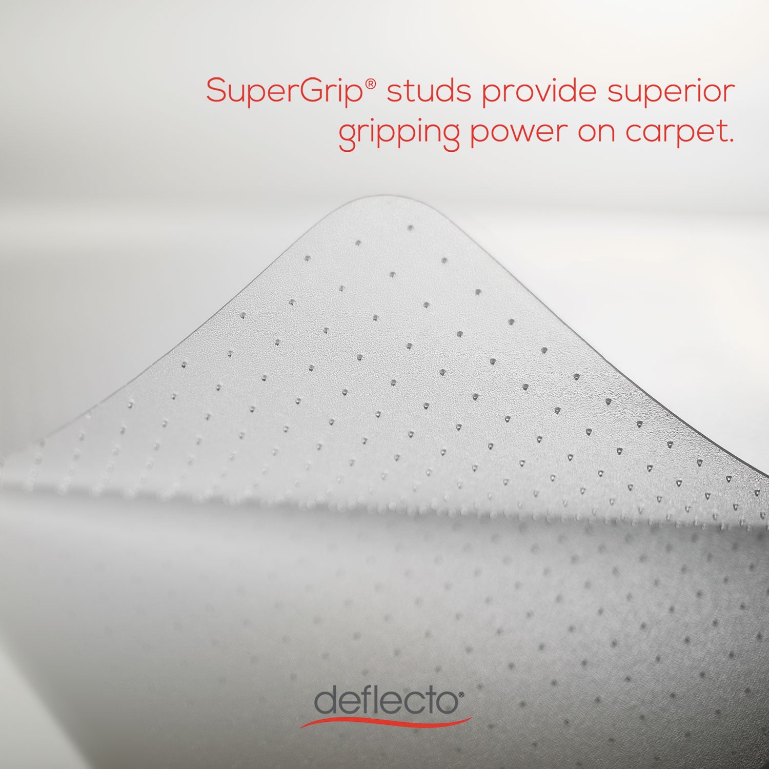 deflecto® All Day Use Chair Mat - All Carpet Types, 36 X 48, Rectangular, Clear