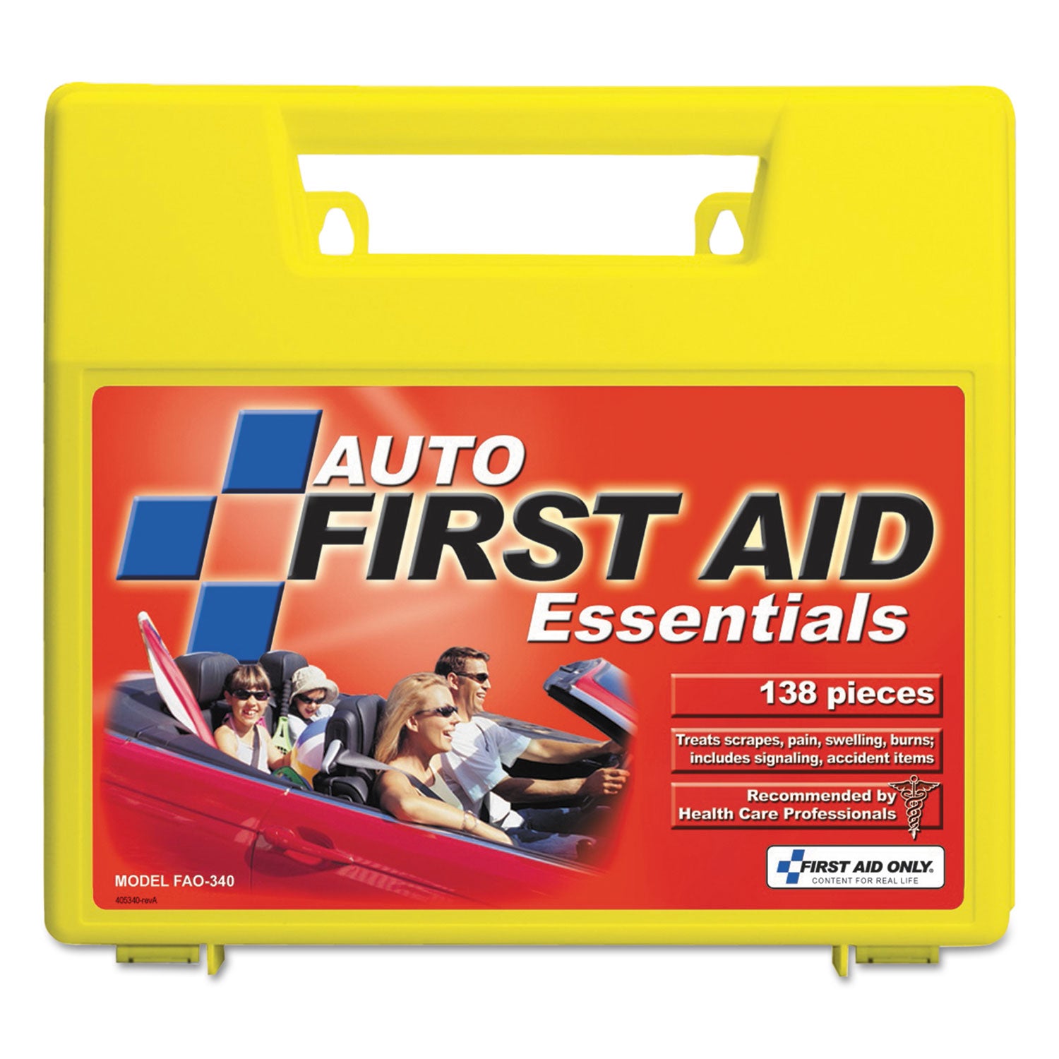 First Aid Only™ Essentials First Aid Kit For 5 People, 138 Pieces, Plastic Case