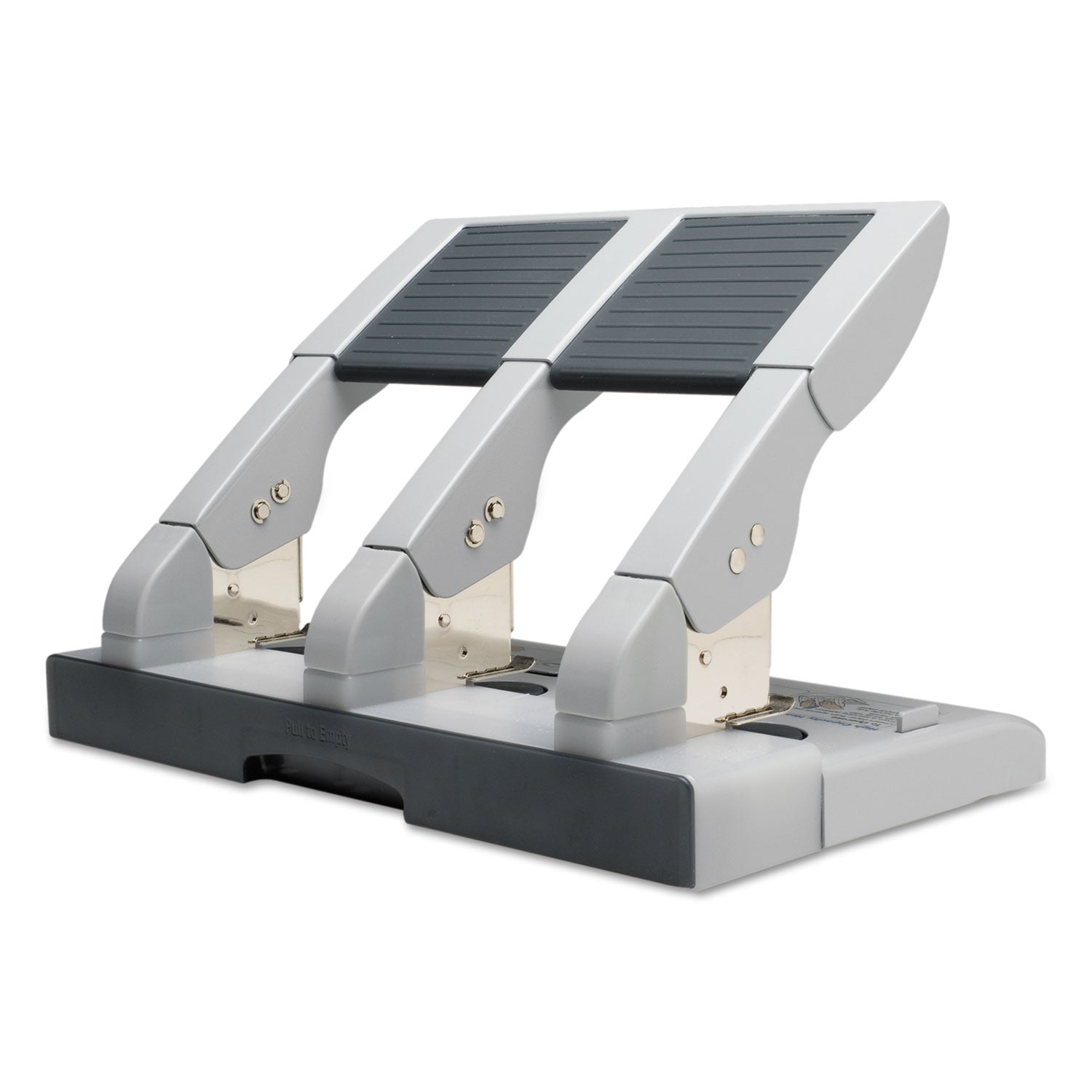 Swingline® 75-Sheet Heavy-Duty High-Capacity Three-Hole Adjustable Punch, 9/32" Holes, Putty/gray