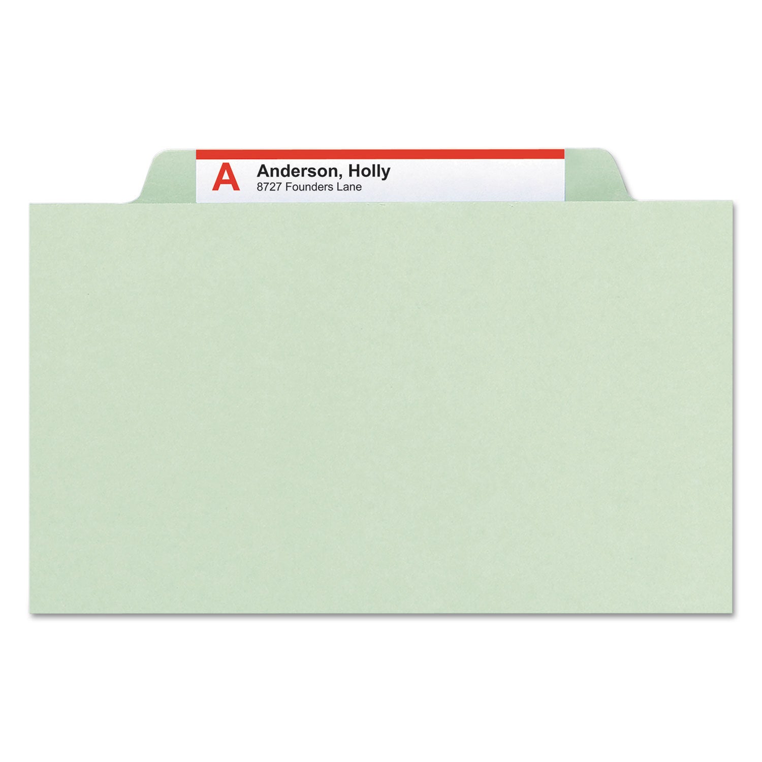 Smead Pressboard Classification Folders, Eight SafeSHIELD Fasteners, 2/5-Cut Tabs, 3 Dividers, Legal Size, Gray-Green, 10/Box