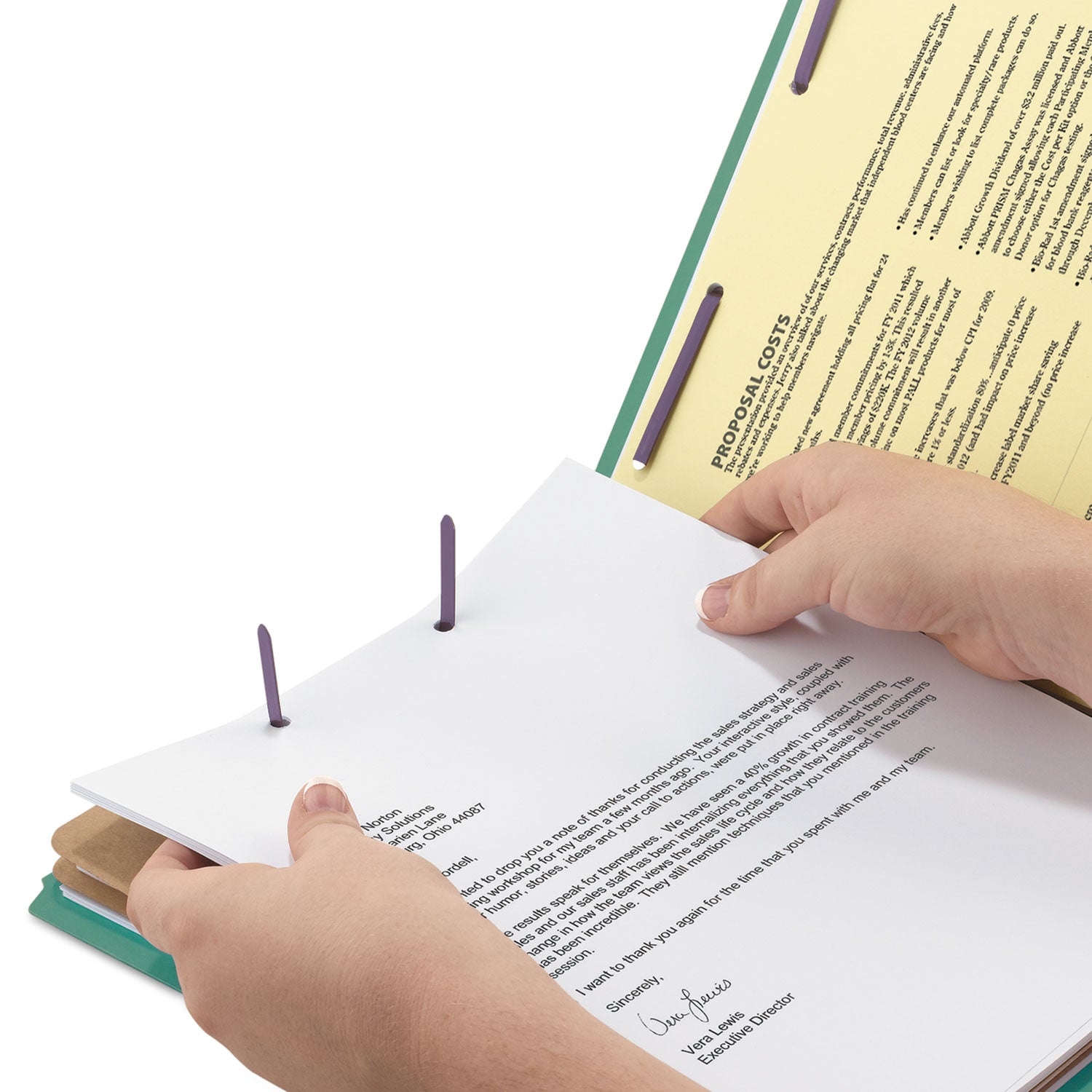 Smead 6-Section Pressboard Top Tab Pocket Classification Folders, 6 SafeSHIELD Fasteners, 2 Dividers, Legal Size, Green, 10/Box