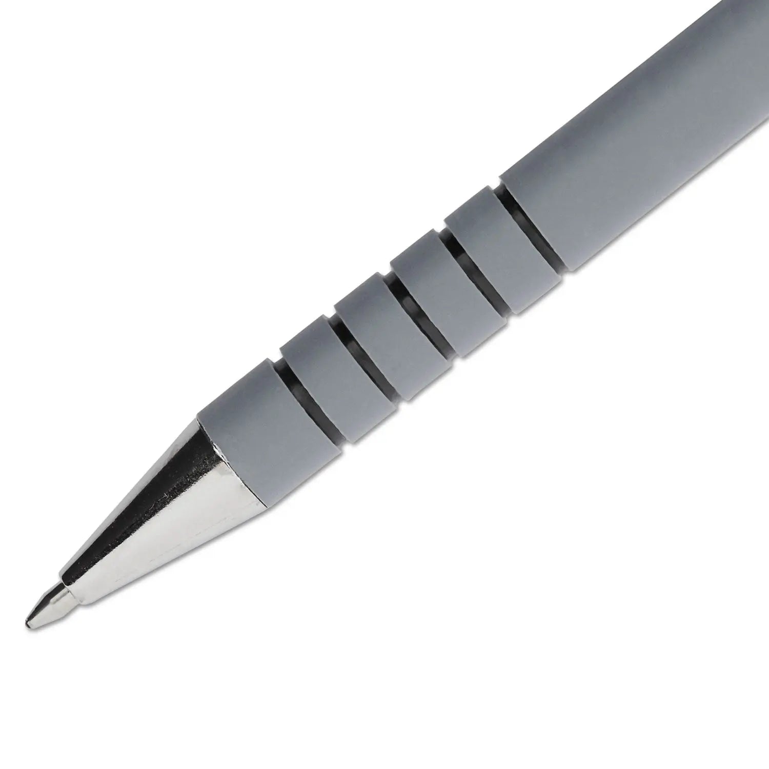 FlexGrip Ultra Recycled Ballpoint Pen, Stick, Fine 0.8 mm, Black Ink, Gray Barrel, Dozen Paper Mate® Flipcost