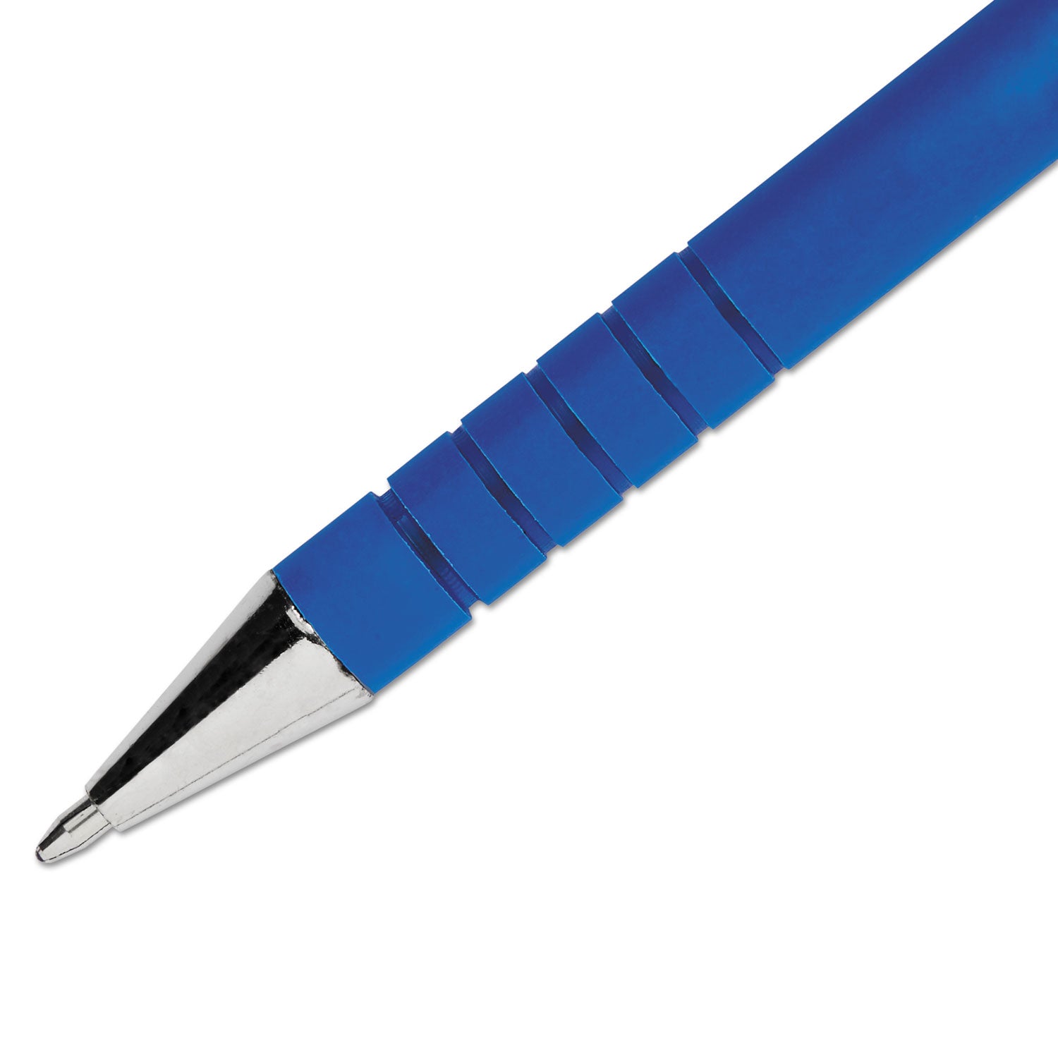 Paper Mate® FlexGrip Ultra Recycled Ballpoint Pen, Stick, Medium 1 mm, Blue Ink, Blue Barrel, Dozen