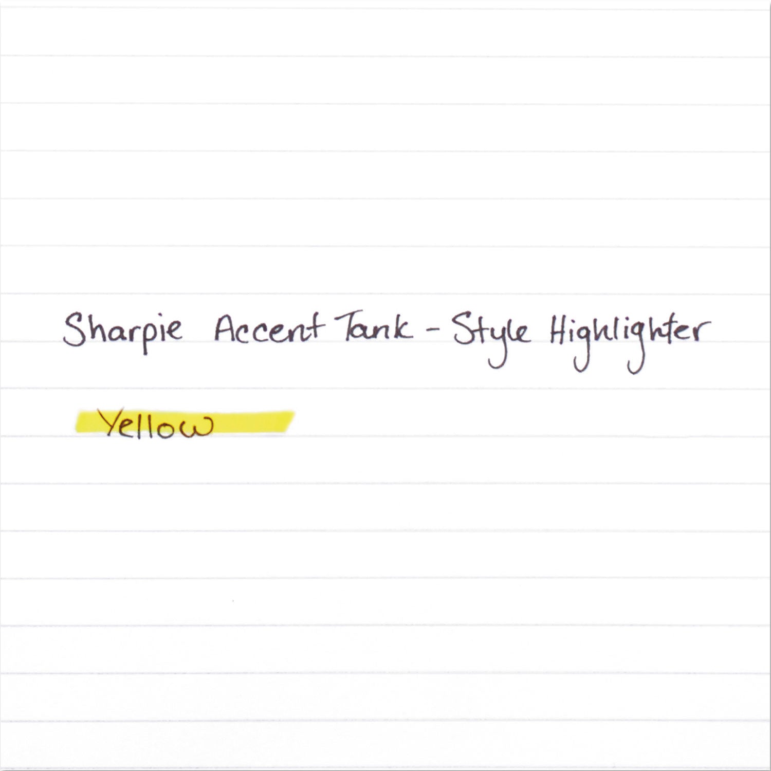 Sharpie® Tank Style Highlighters, Yellow Ink, Chisel Tip, Yellow Barrel, Dozen