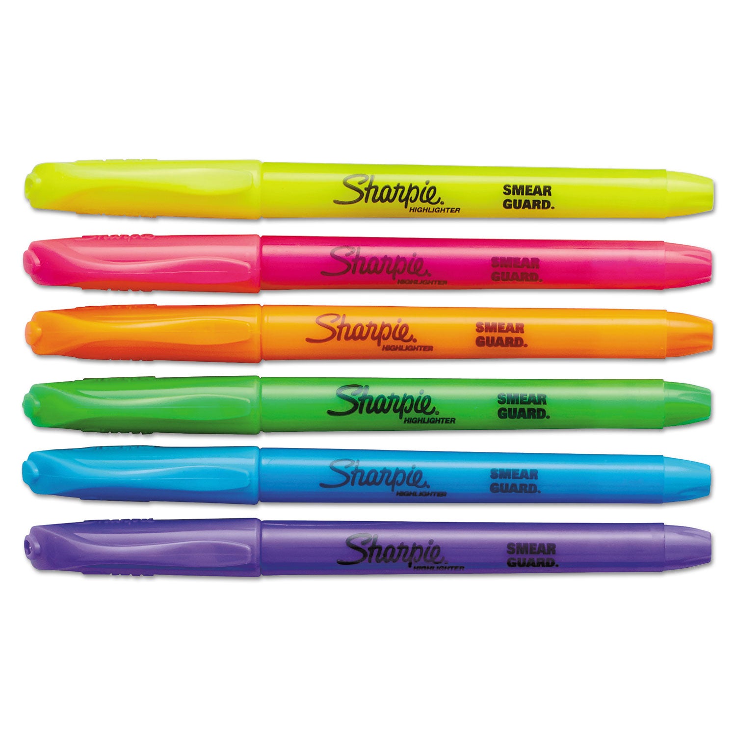 Sharpie® Pocket Style Highlighters, Assorted Ink Colors, Chisel Tip, Assorted Barrel Colors, Dozen