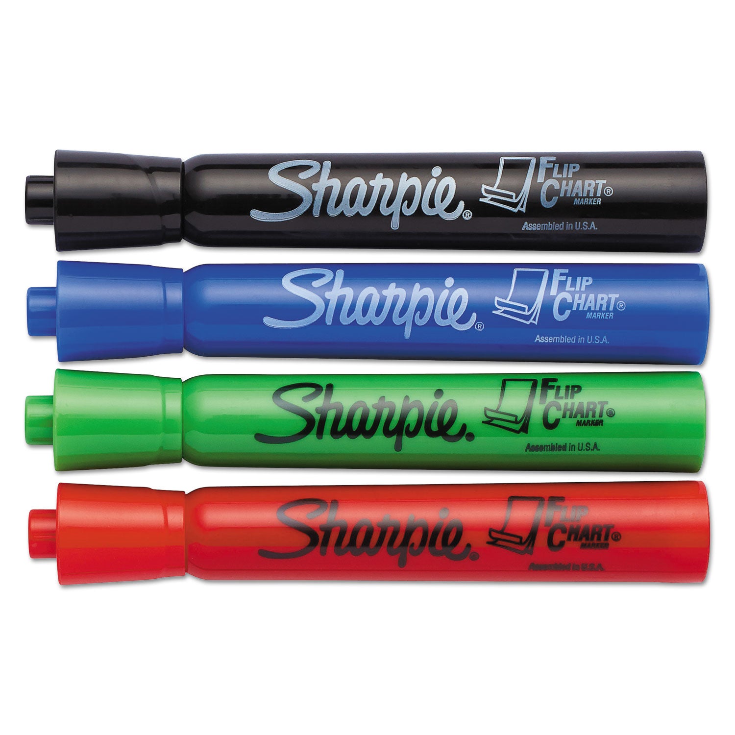 Sharpie® Flip Chart Marker, Broad Bullet Tip, Assorted Colors, 4/set