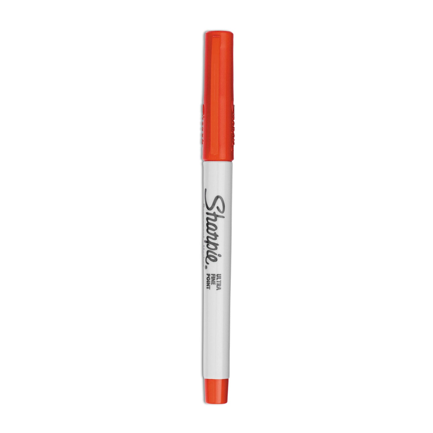 Sharpie® Ultra Fine Tip Permanent Marker, Ultra-Fine Needle Tip, Red, Dozen