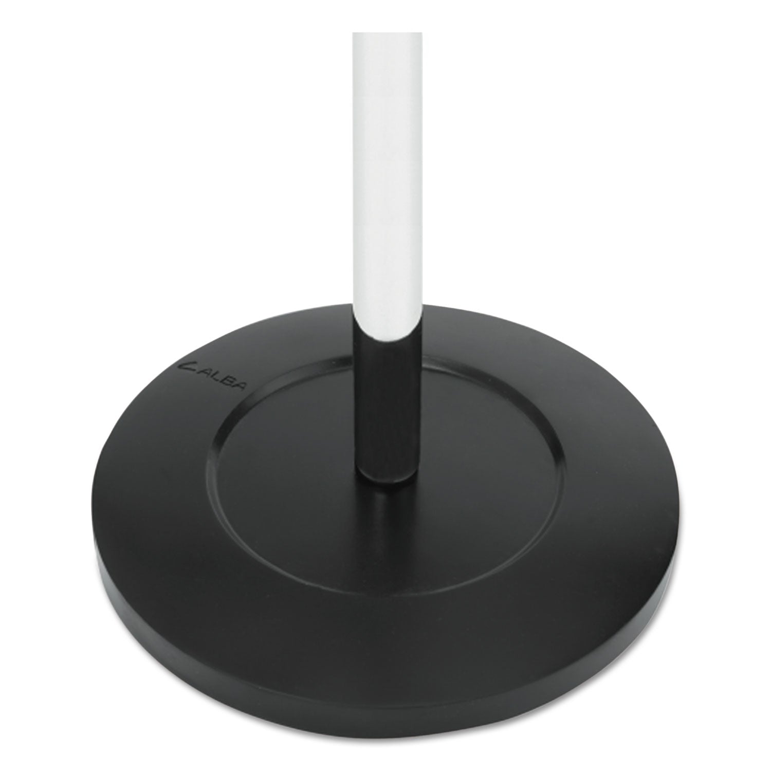 Alba™ Chromy Coat Stand, 12 Knobs, 16w X 16d X 70.5h, Chrome/black