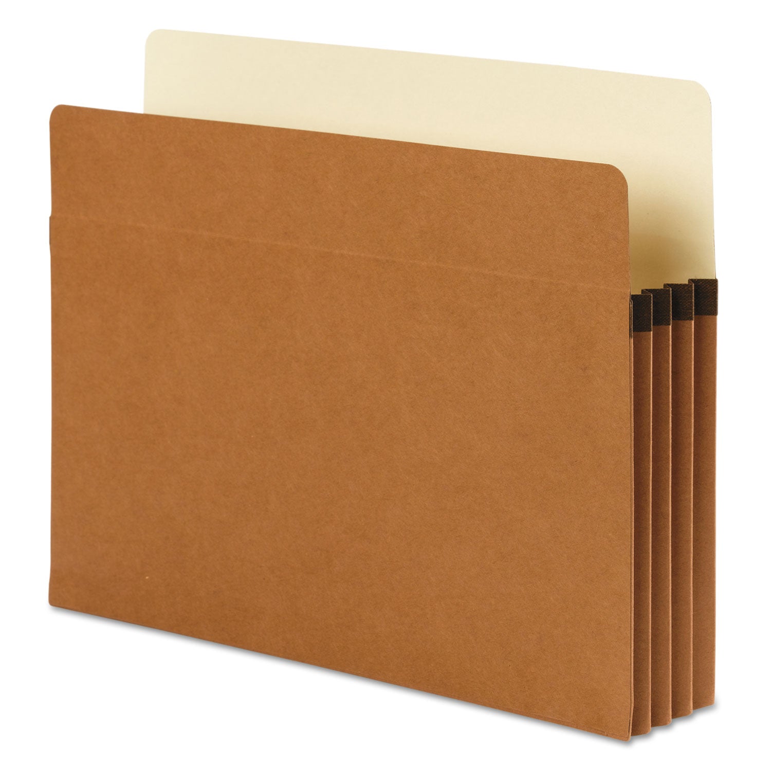 Smead Supertab Pockets, 3.5" Expansion, Letter Size, Redrope, 25/box