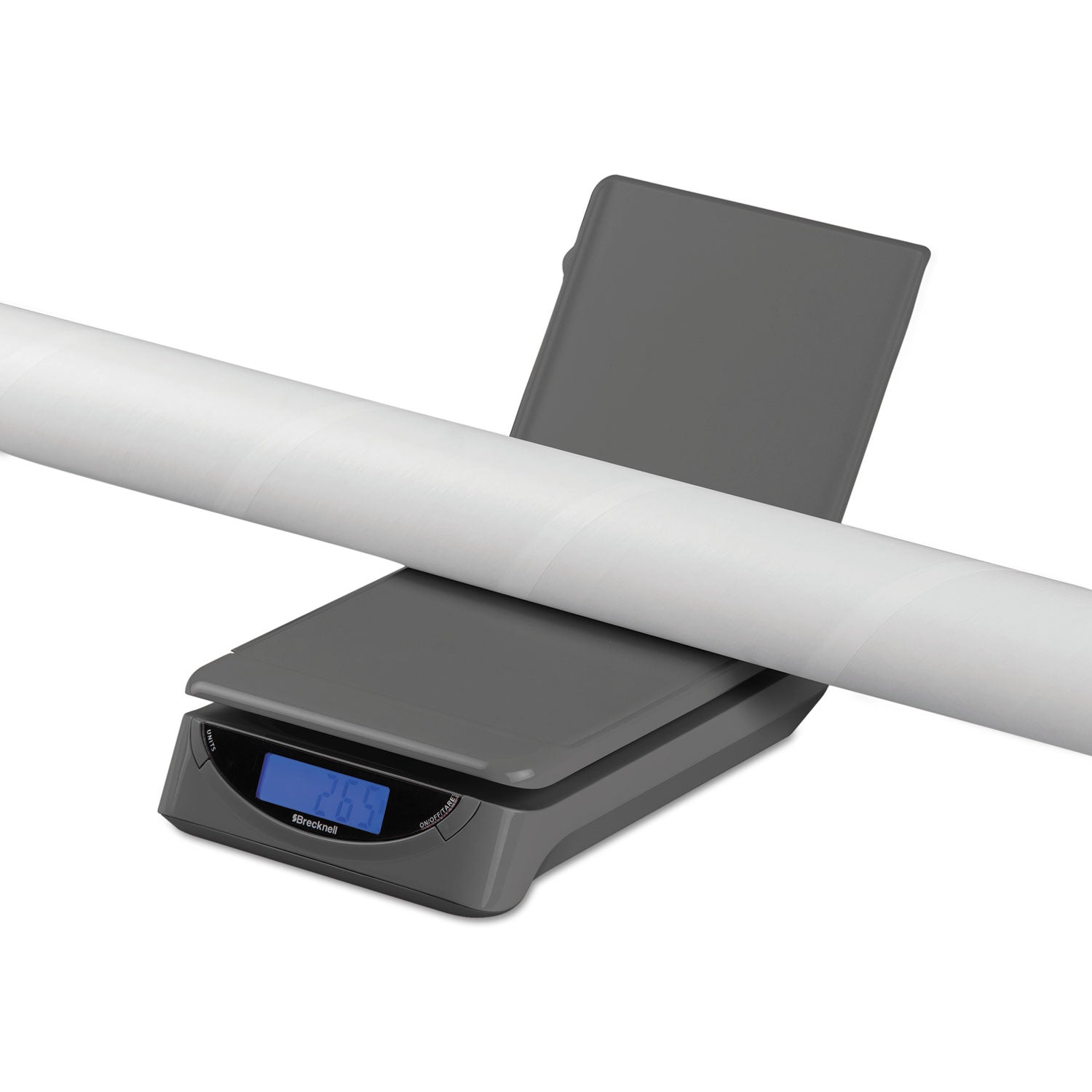 Brecknell 25lb Electronic Postal Shipping Scale, 8 X 6 Platform, Gray