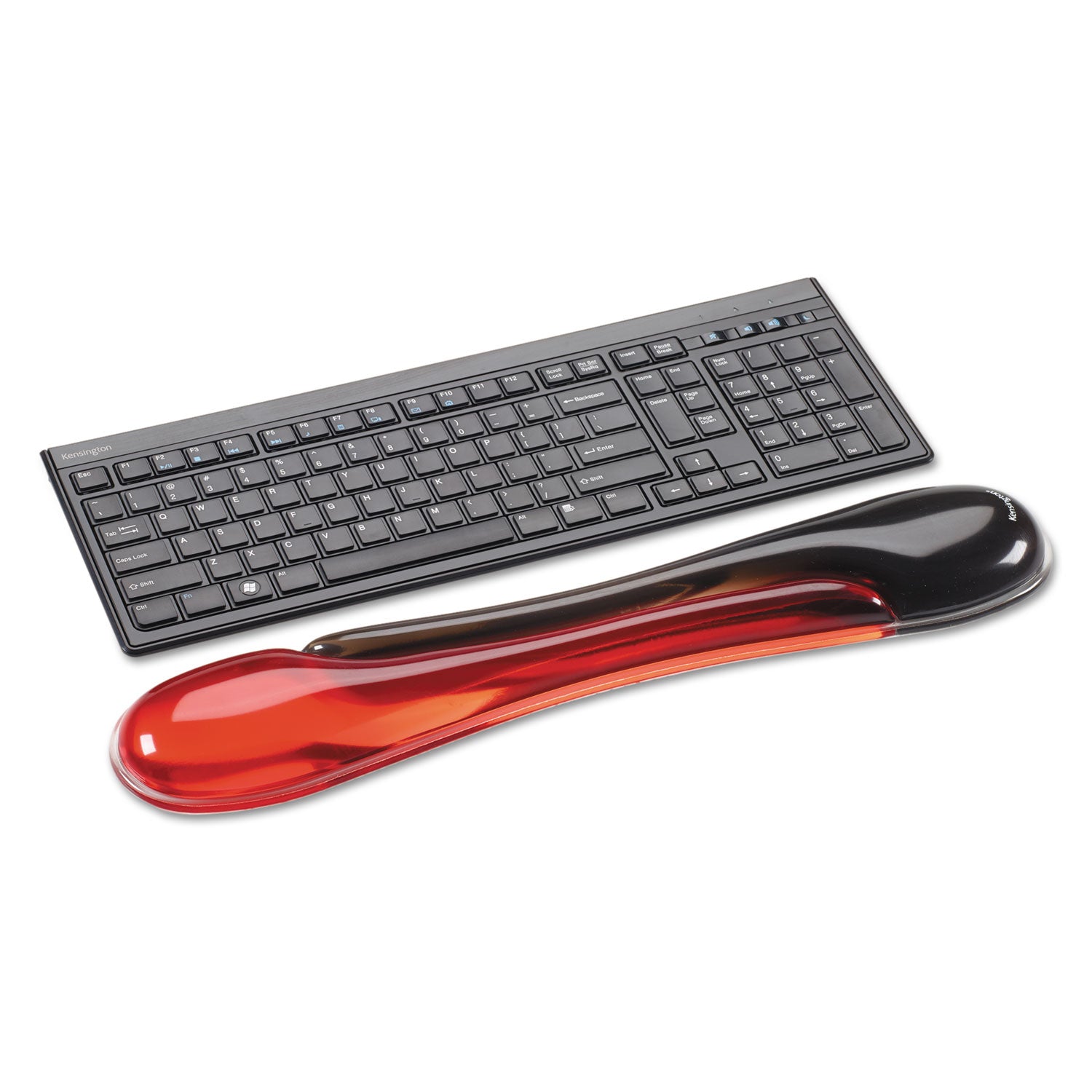 Kensington® Duo Gel Wave Keyboard Wrist Rest, 22.62 x 5.12, Red
