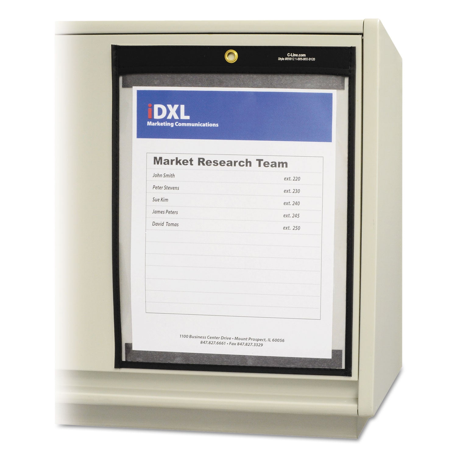 C-Line® Magnetic Stitched Shop Ticket Holders, Clear, 75", 9 X 12, 25/box