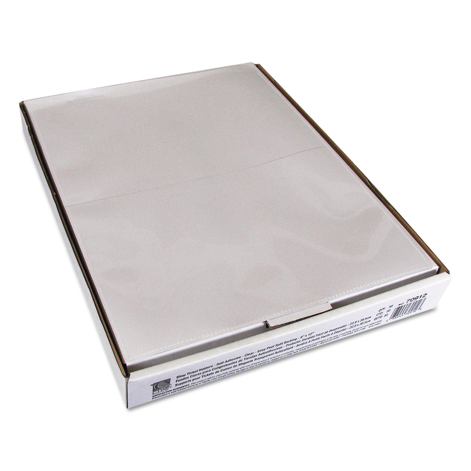 C-Line® Self-Adhesive Shop Ticket Holders, Super Heavy, 50 Sheets, 9 X 12, 50/box