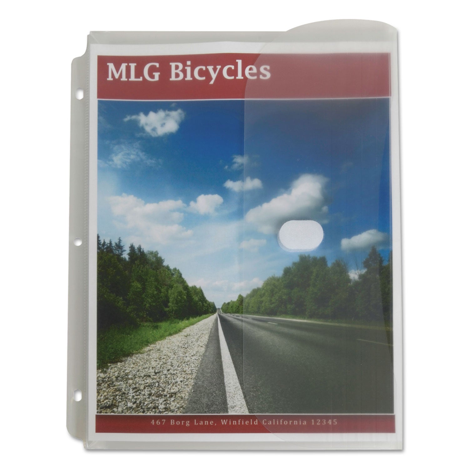 C-Line® Poly Binder Pockets, 9.25 x 11.5, Clear, 5/Pack