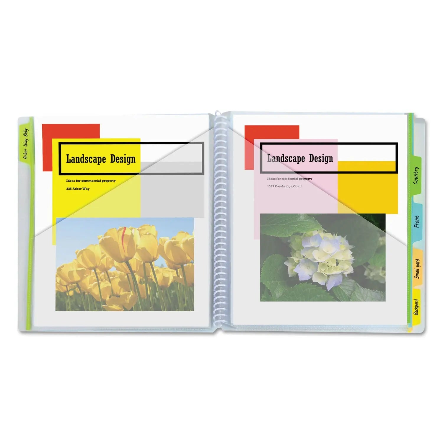 10-Pocket Poly Portfolio with Write-On Tabs, 8.5 x 11, Clear/Clear C-Line® Flipcost