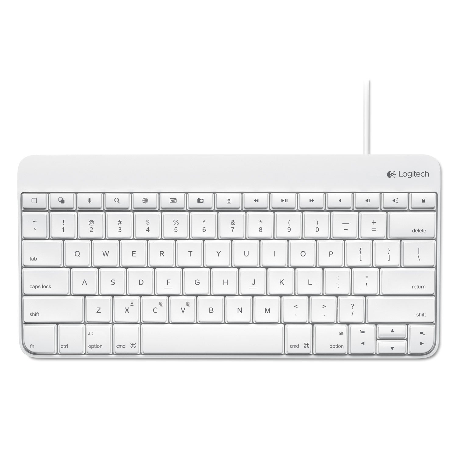 Logitech® Wired Keyboard for iPad, Apple Lightning, White