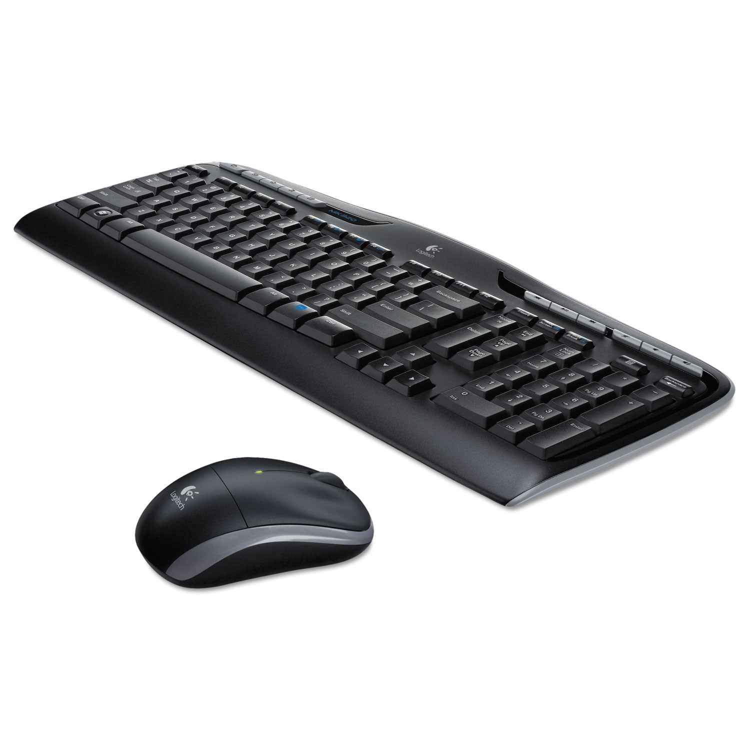Logitech® Mk320 Wireless Keyboard + Mouse Combo, 2.4 Ghz Frequency/30 Ft Wireless Range, Black