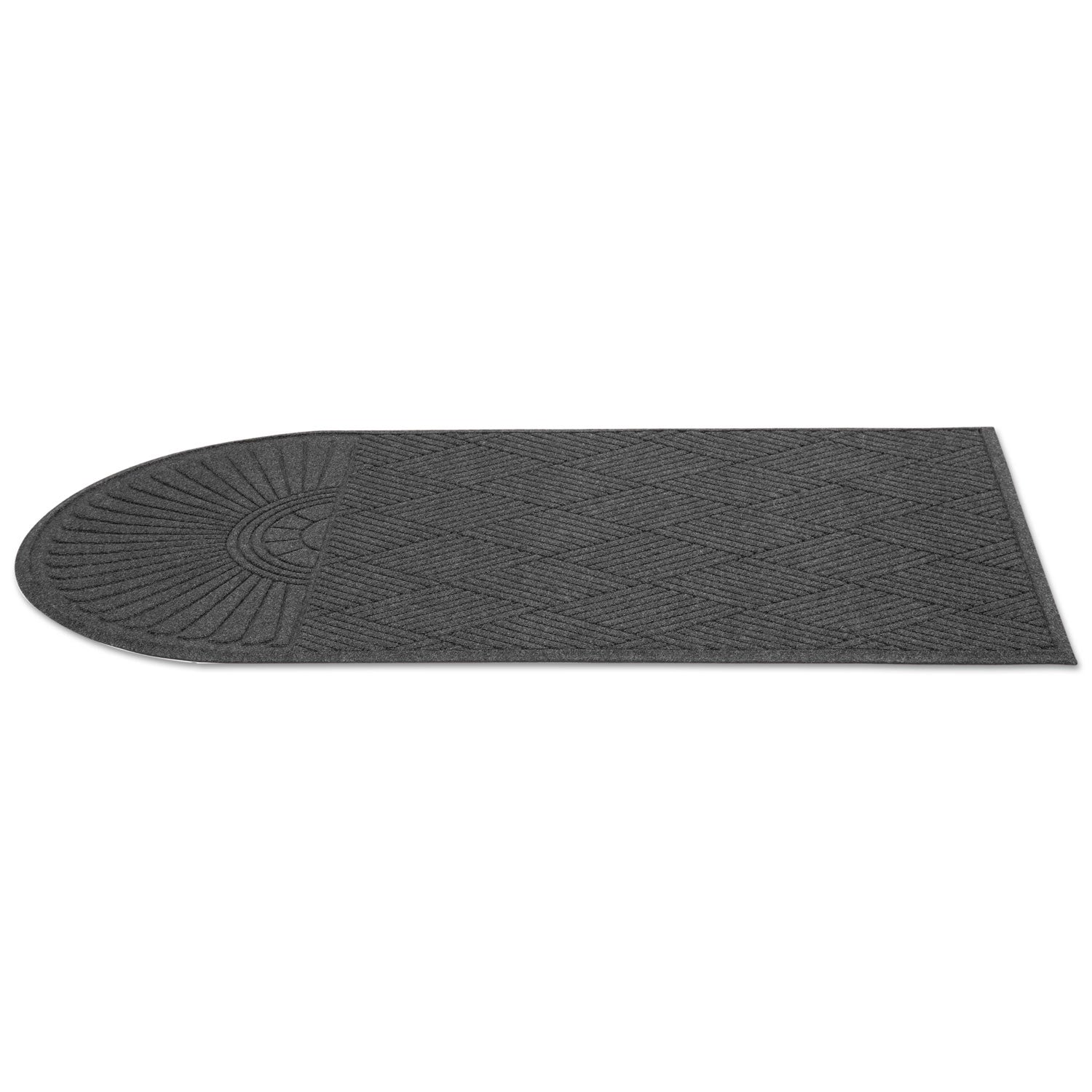 Guardian Ecoguard Diamond Floor Mat, Single Fan, 36 X 72, Charcoal