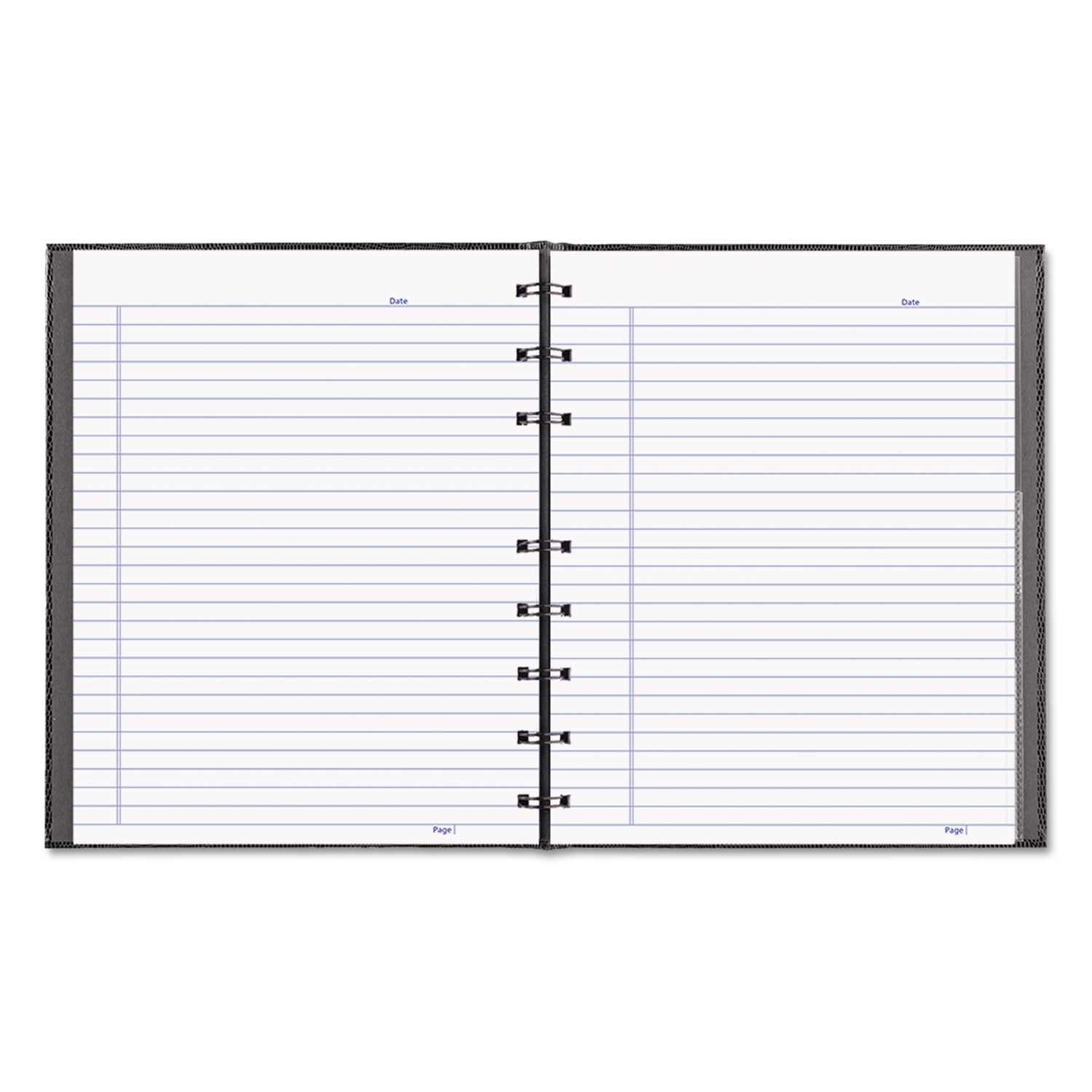 Blueline® NotePro Notebook, 1-Subject, Narrow Rule, Black Cover, (75) 9.25 x 7.25 Sheets