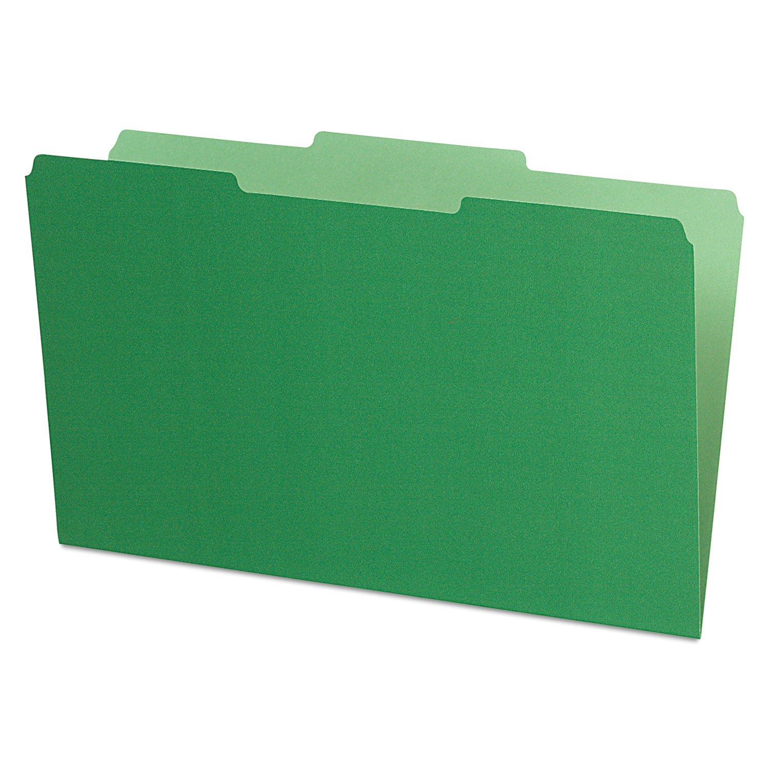 Pendaflex® Interior File Folders, 1/3-Cut Tabs: Assorted, Legal Size, Green, 100/Box