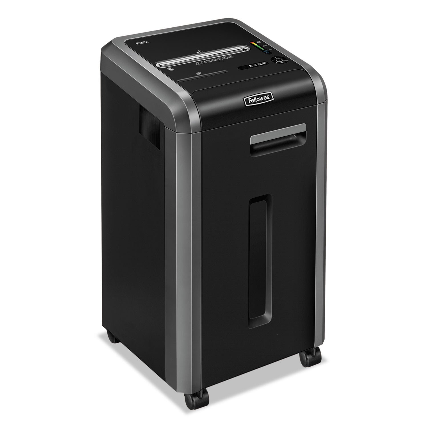 Fellowes® Powershred 225mi 100% Jam Proof Micro-Cut Shredder, 16 Manual Sheet Capacity