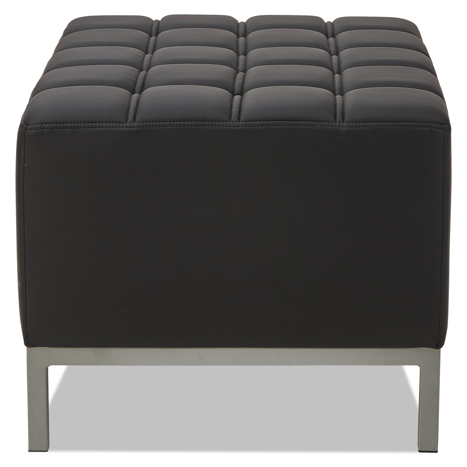 Alera® Alera QUB Series Ottoman, 26.38" x 21.5" x 17.5", Black