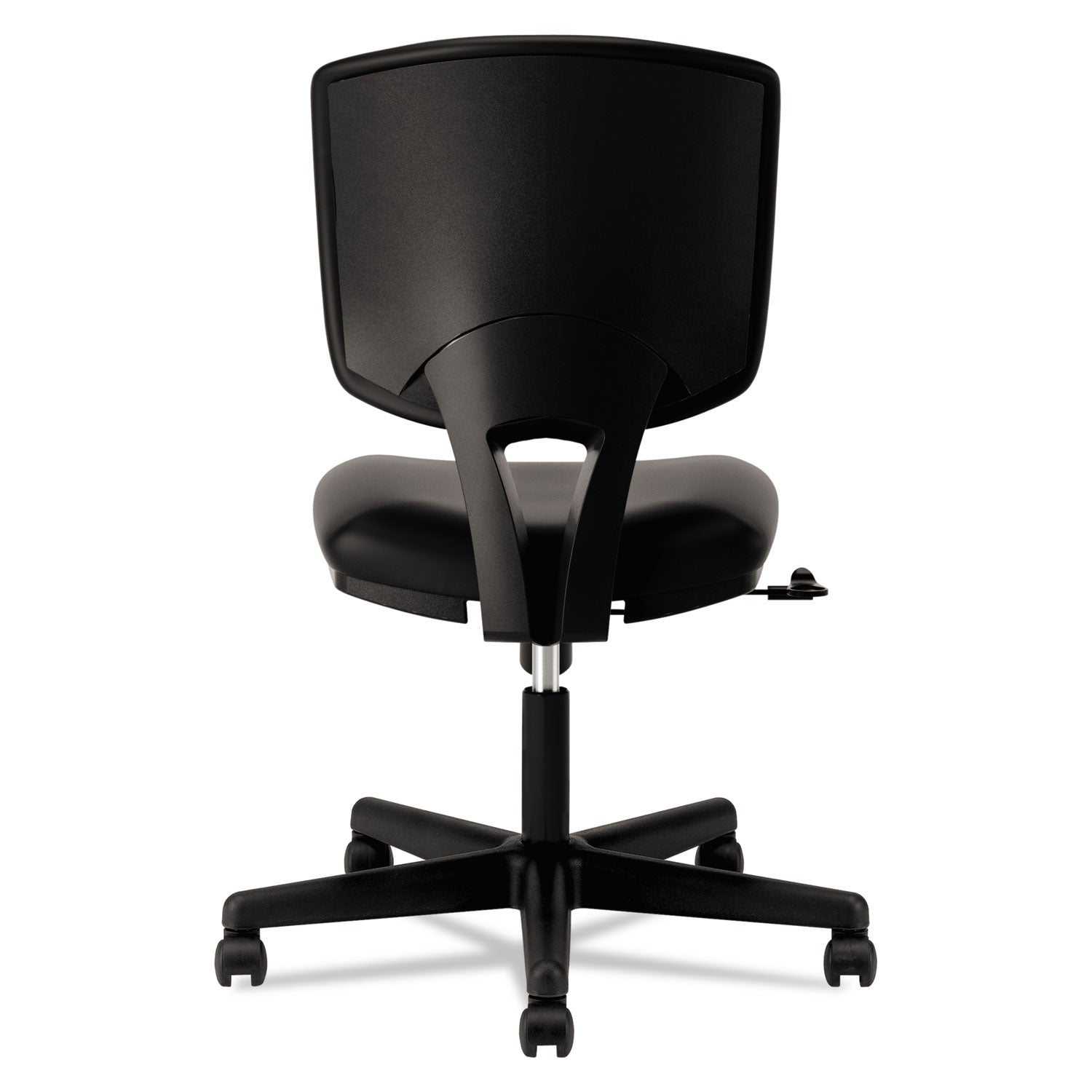 HON® Volt Series Leather Task Chair, Supports Up To 250 Lb, 18" To 22.25" Seat Height, Black