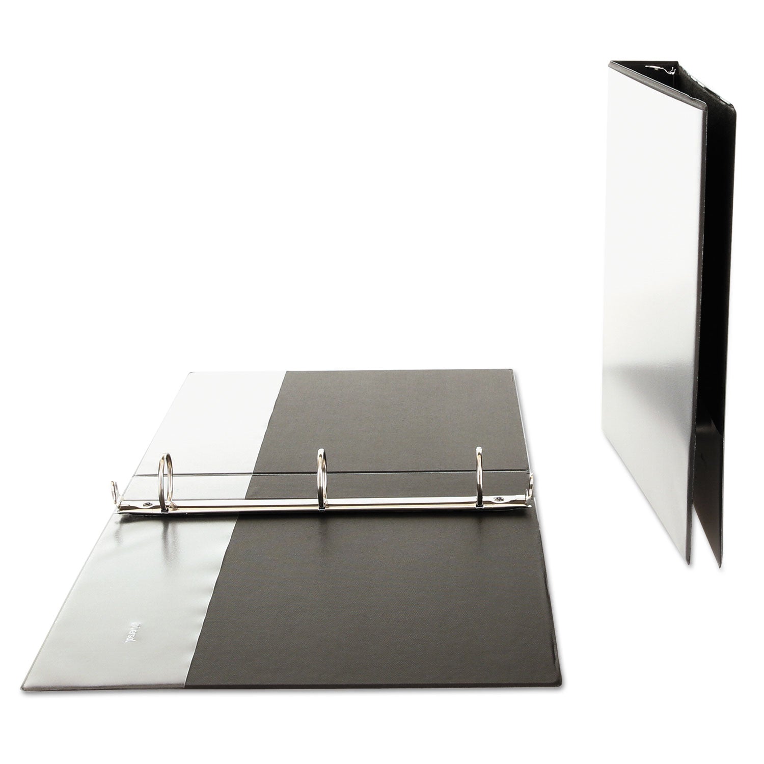 Universal® Economy Round Ring View Binder, 3 Rings, 1.5" Capacity, 11 X 8.5, Black