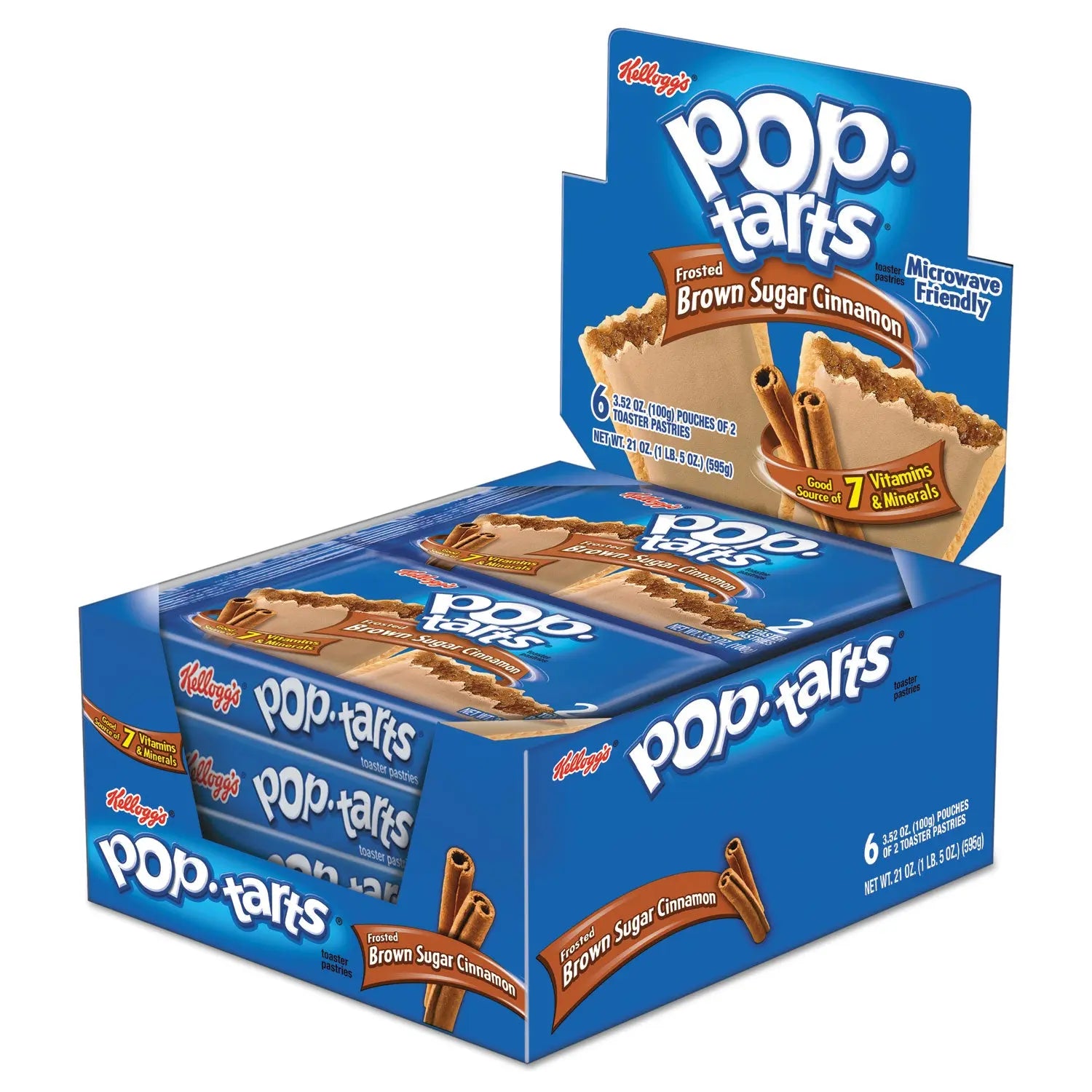 Pop Tarts, Frosted Brown Sugar Cinnamon, 3.52 oz, 2/Pack, 6 Packs/Box Kellogg's® Flipcost