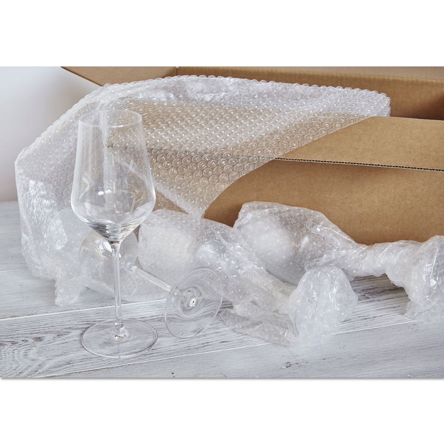 Sealed Air Recycled Bubble Wrap, Light Weight 0.31" Air Cushioning, 12" x 100 ft