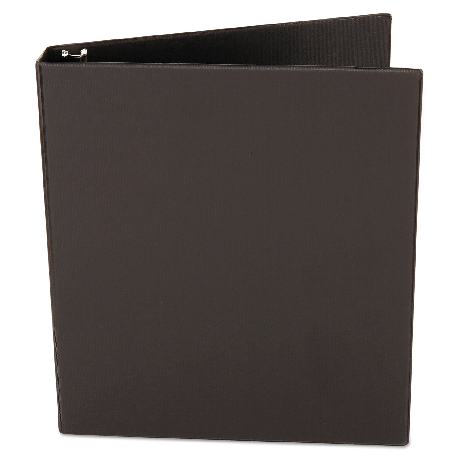 Universal® Deluxe Non-View D-Ring Binder With Label Holder, 3 Rings, 1" Capacity, 11 X 8.5, Black
