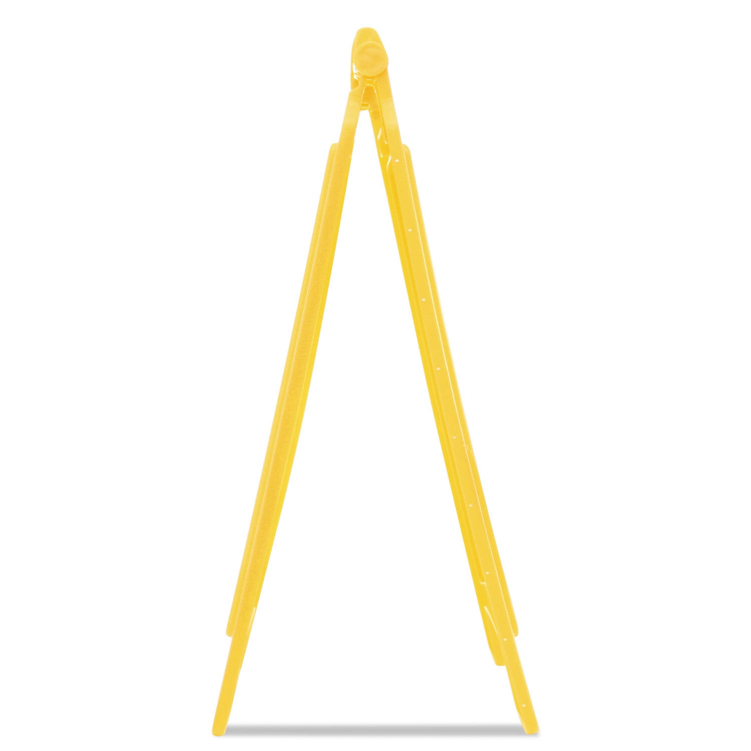 Rubbermaid® Commercial Multilingual "Caution" Floor Sign, 11 x 12 x 25, Bright Yellow