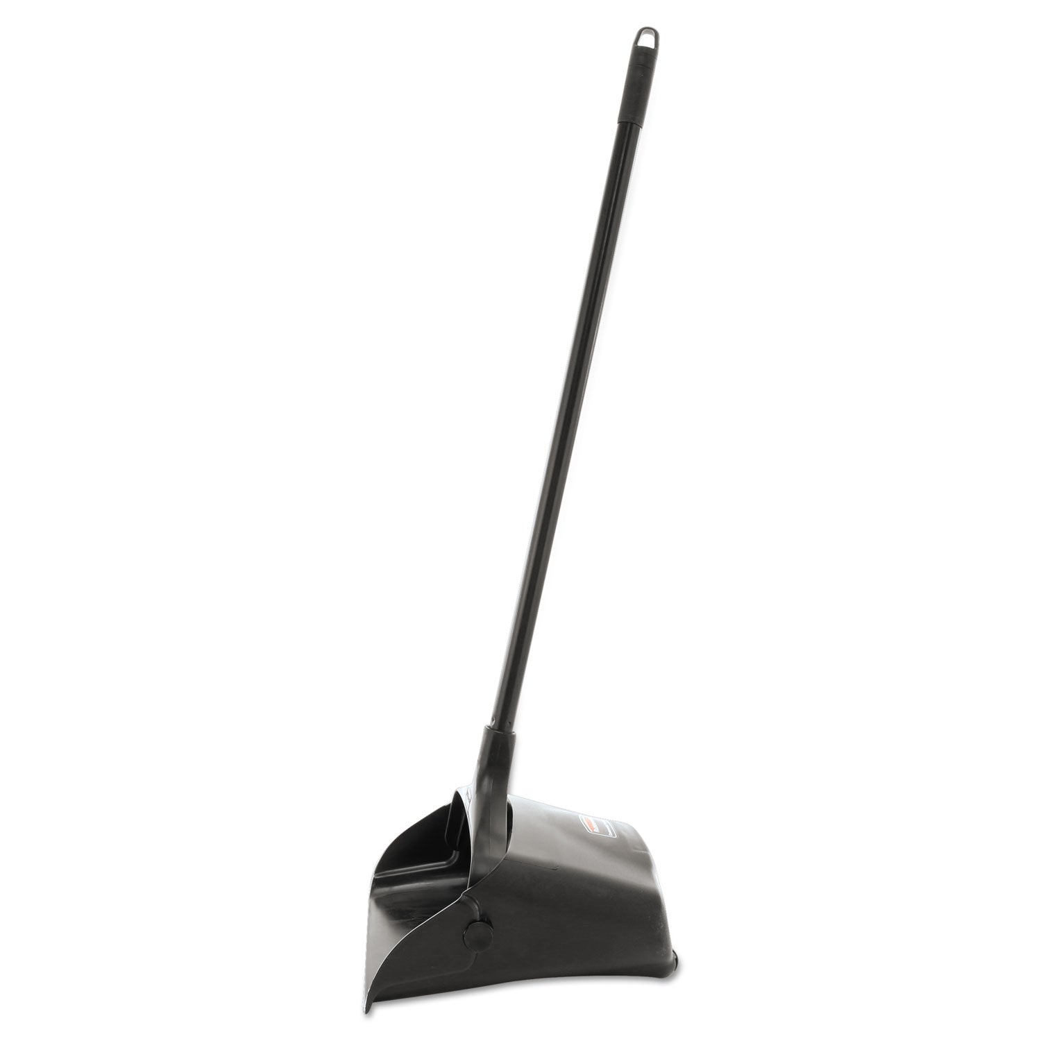 Rubbermaid® Commercial Lobby Pro Upright Dustpan With Wheels, 12.5w X 37h, Polypropylene With Vinyl Coat, Black