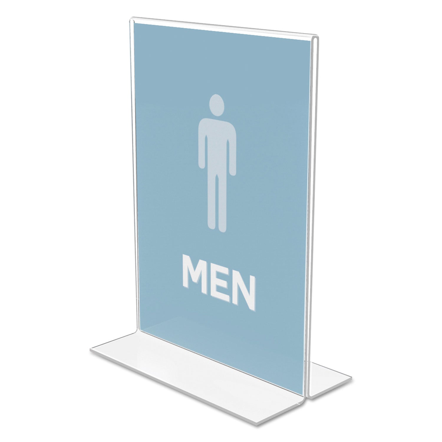 deflecto® Classic Image Double-Sided Sign Holder, 5 X 7 Insert, Clear