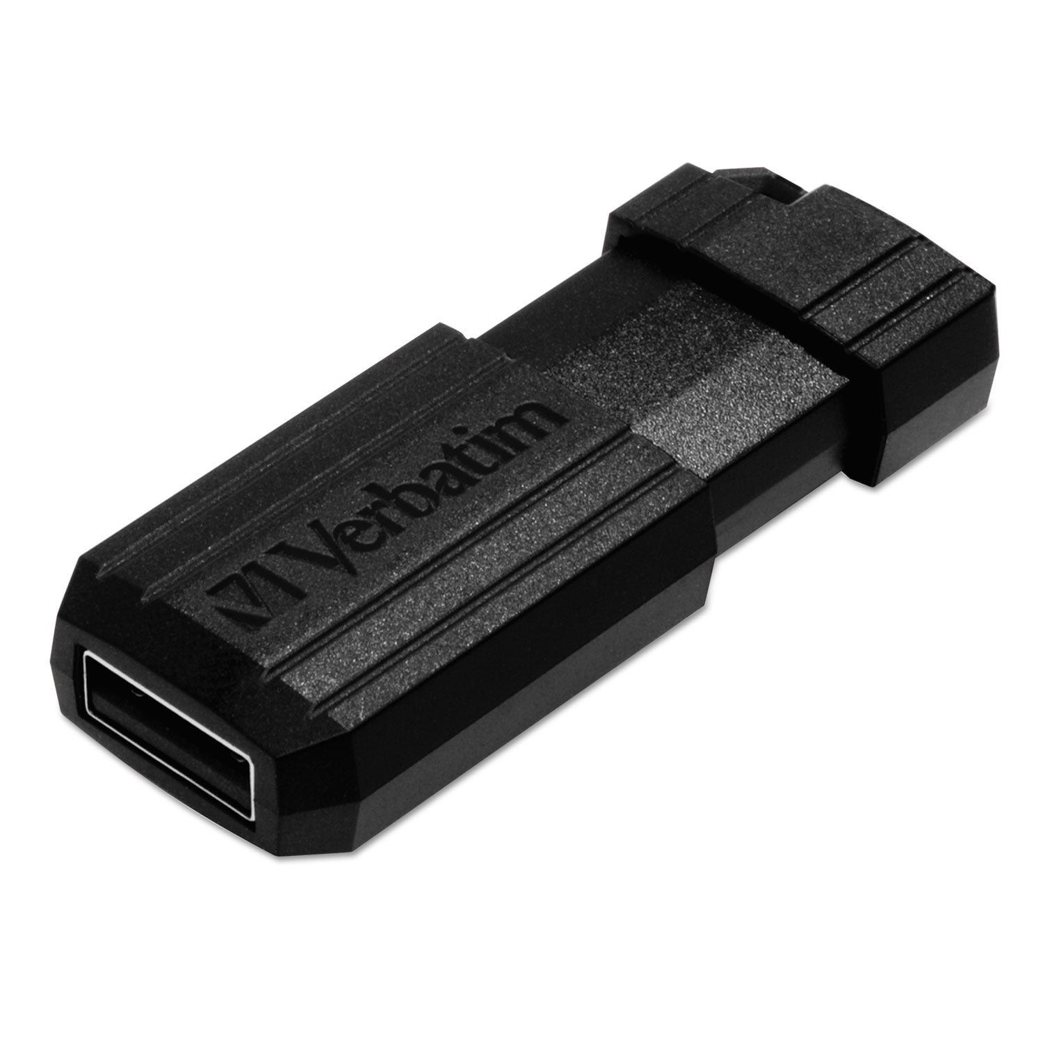 Verbatim® PinStripe USB 2.0 Flash Drive, 16 GB, Black