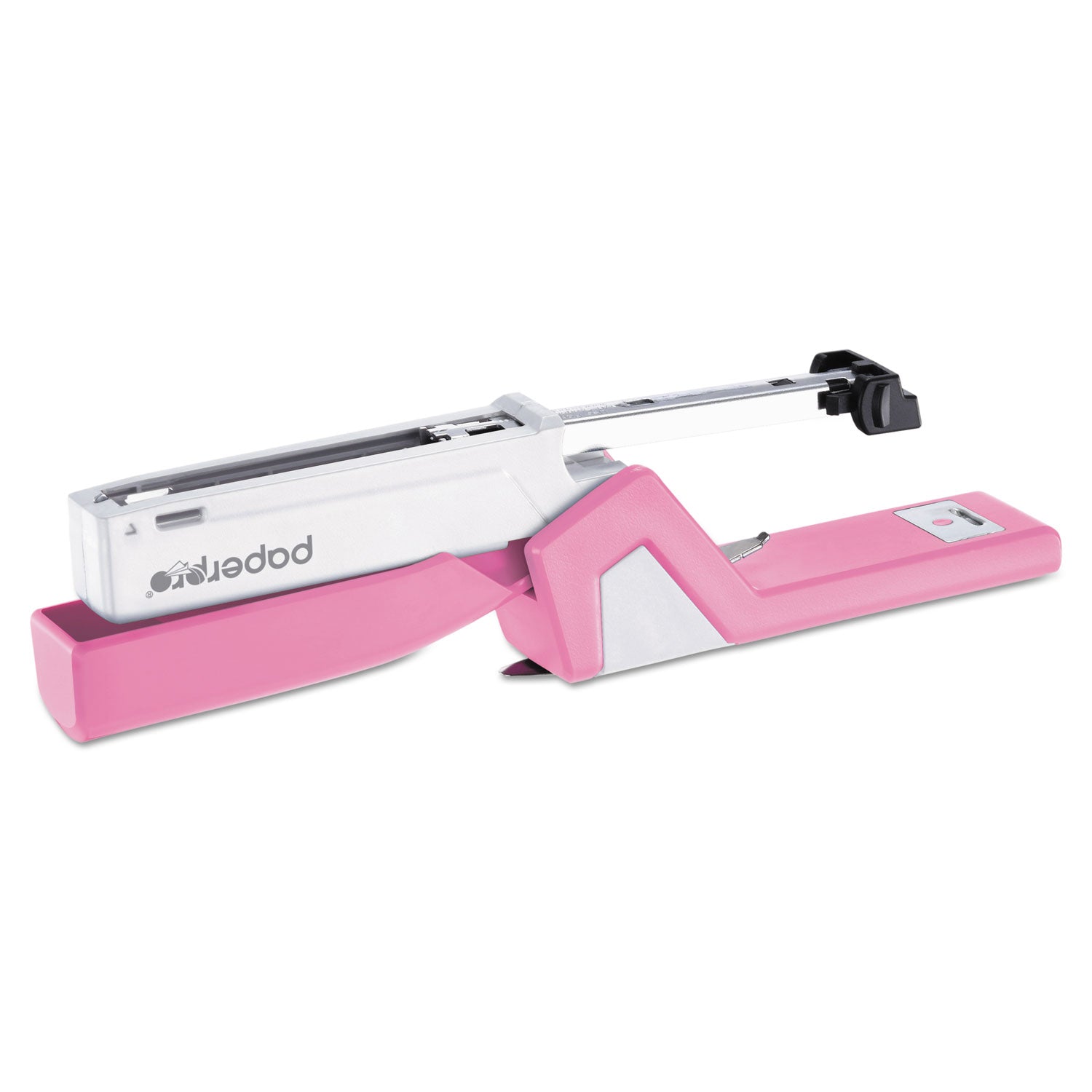 Bostitch® Incourage Spring-Powered Compact Stapler With Antimicrobial Protection, 20-Sheet Capacity, Pink/gray