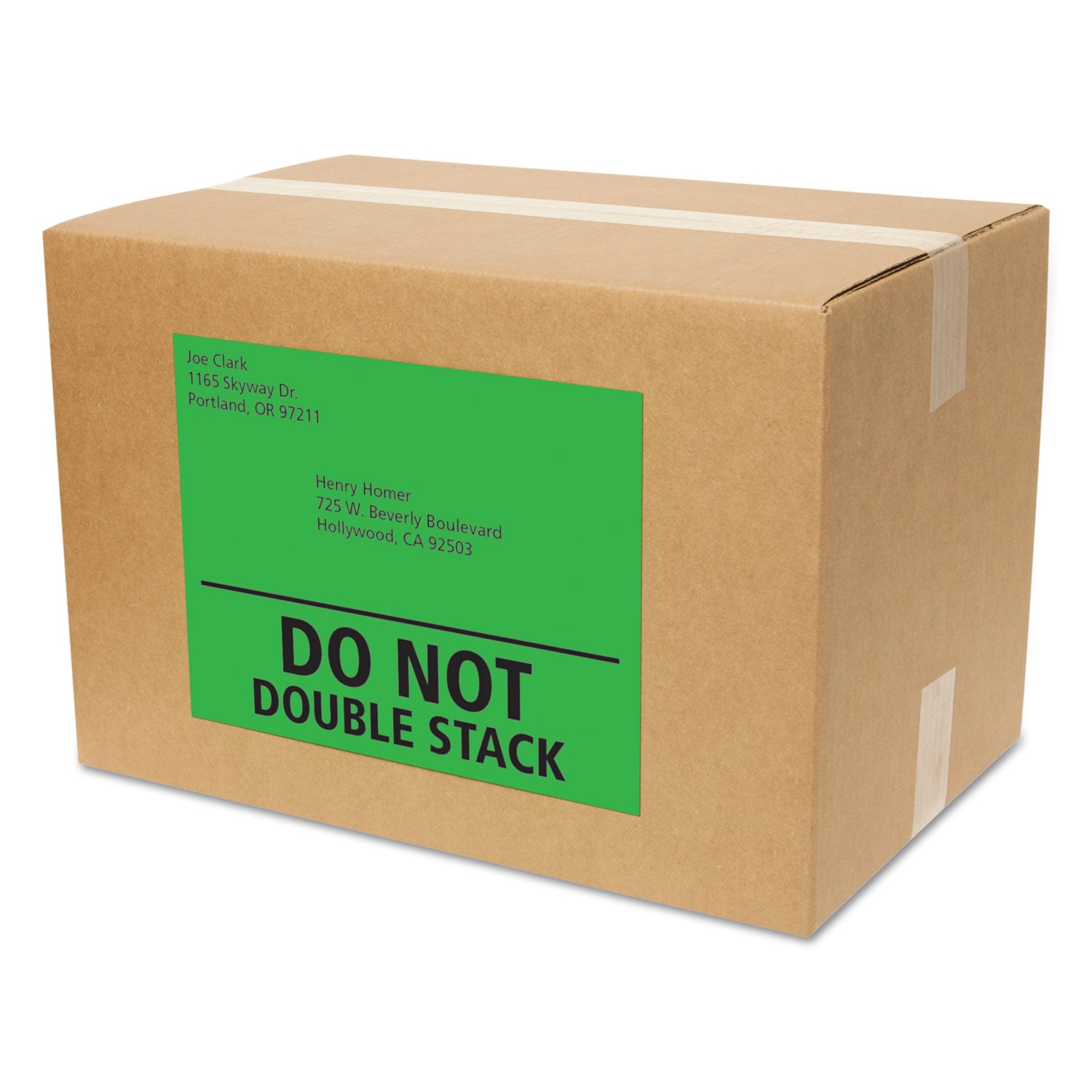 Avery® High-Visibility Permanent Laser ID Labels, 8.5 x 11, Neon Green, 100/Box