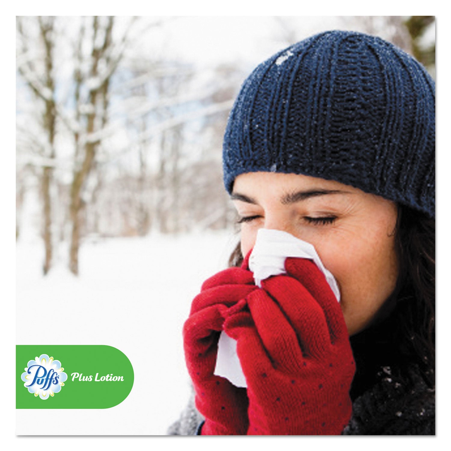 Puffs® Plus Lotion Facial Tissue, 2-Ply, White, 124 Sheets/box, 6 Boxes/pack, 4 Packs/carton