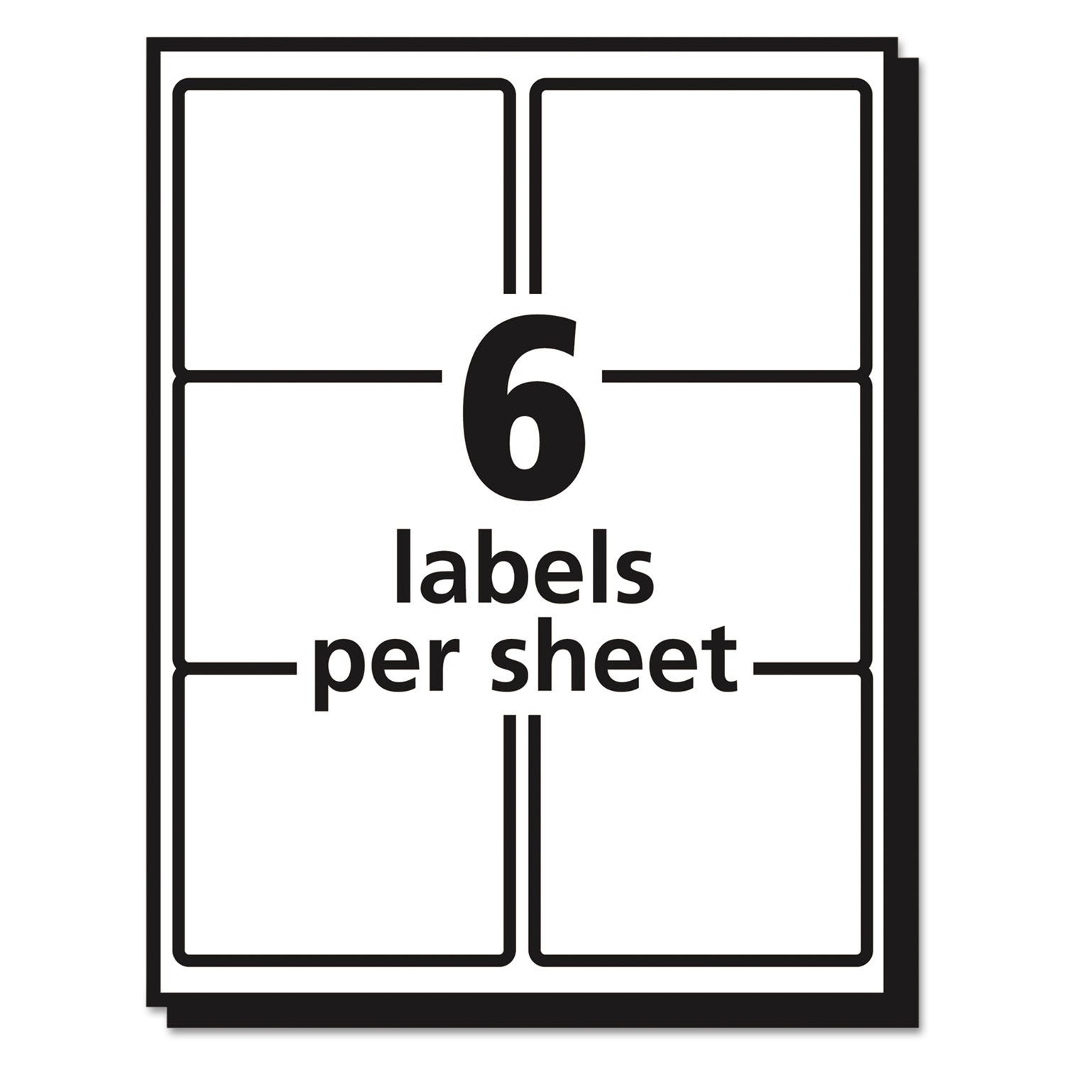Avery® Matte Clear Easy Peel Mailing Labels W/ Sure Feed Technology, Inkjet Printers, 3.33 X 4, Clear, 6/sheet, 10 Sheets/pack