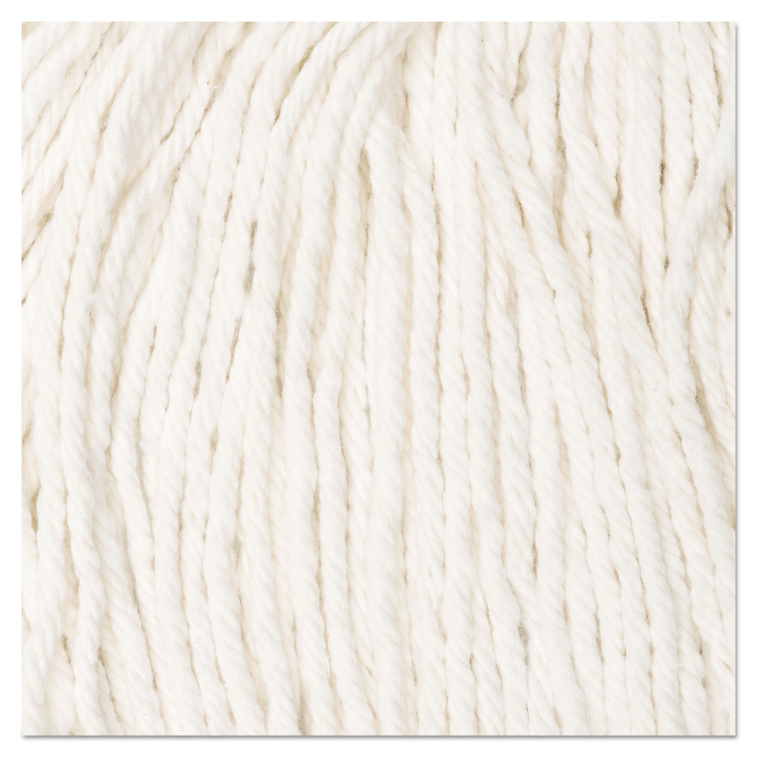 Boardwalk® Cut-End Wet Mop Head, Cotton, No. 16 Size, White