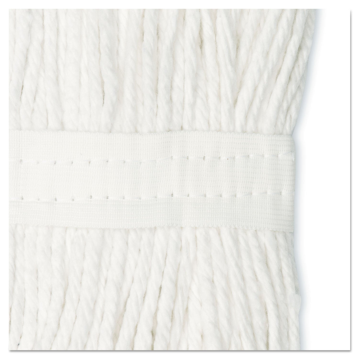 Boardwalk® Cut-End Wet Mop Head, Cotton, No. 16 Size, White