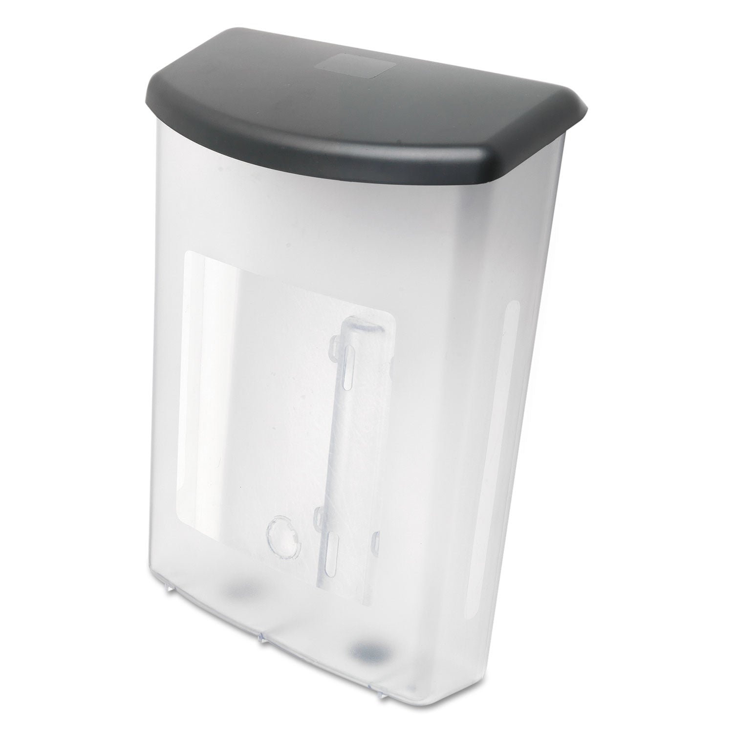 deflecto® Outdoor Literature Box, 10w X 4.5d X 13.13h, Clear/black